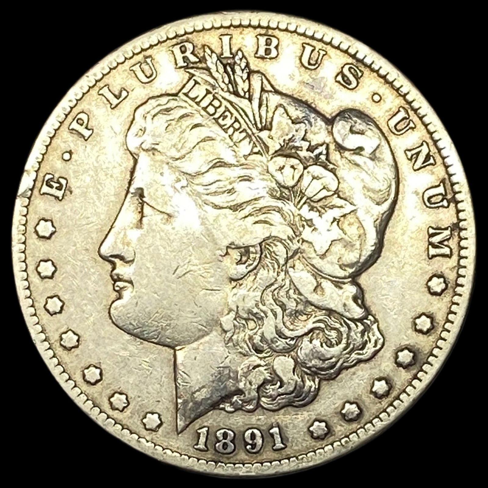 1891-CC Silver Morgan Dollar NEARLY UNCIRCULATED (1 of 2)