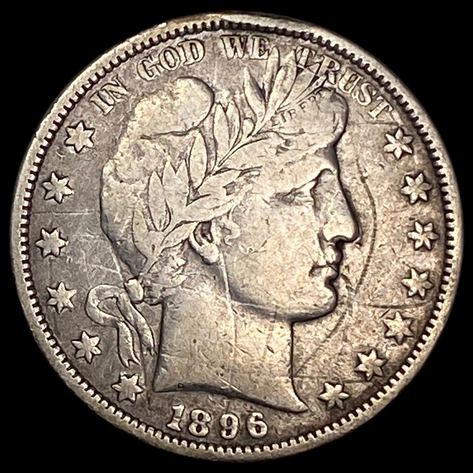 1896-O Silver Barber Half Dollar HIGH GRADE: 1896-O Silver Barber Half Dollar HIGH GRADE