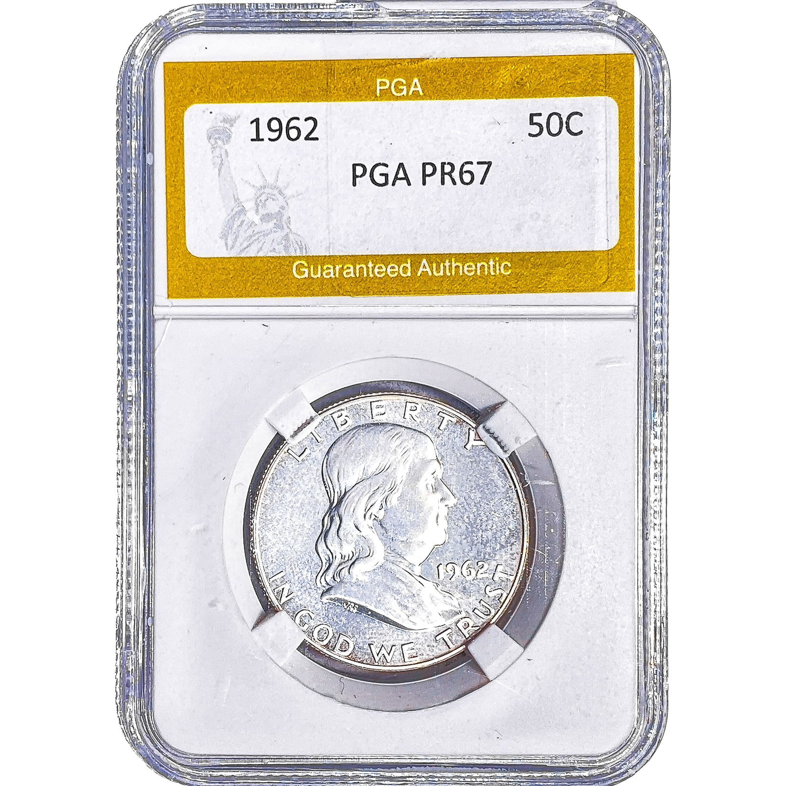 1962 Franklin Half Dollar PGA PR67: 1962 Franklin Half Dollar PGA PR67