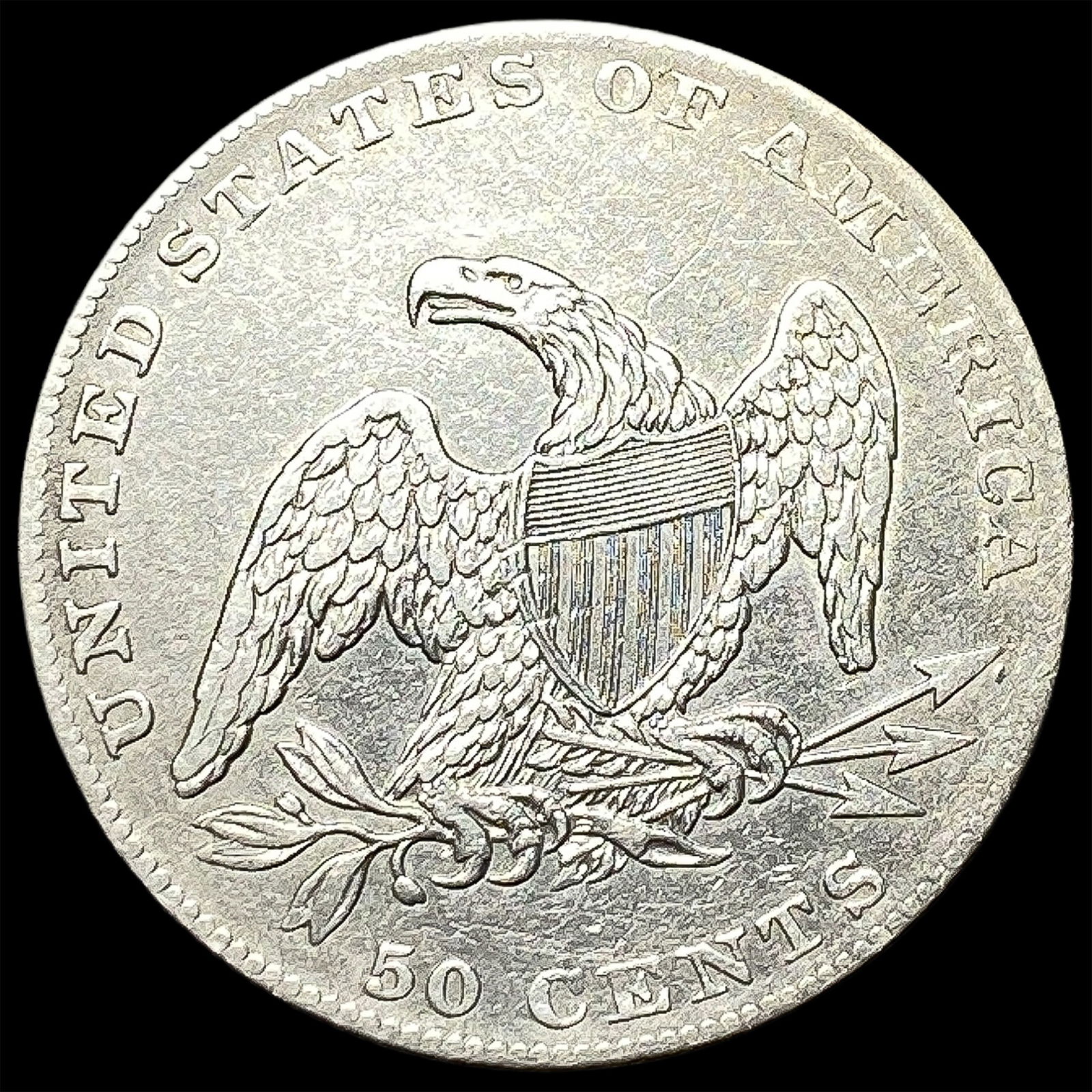 1837 Capped Bust Half Dollar CLOSELY UNCIRCULATED - 2