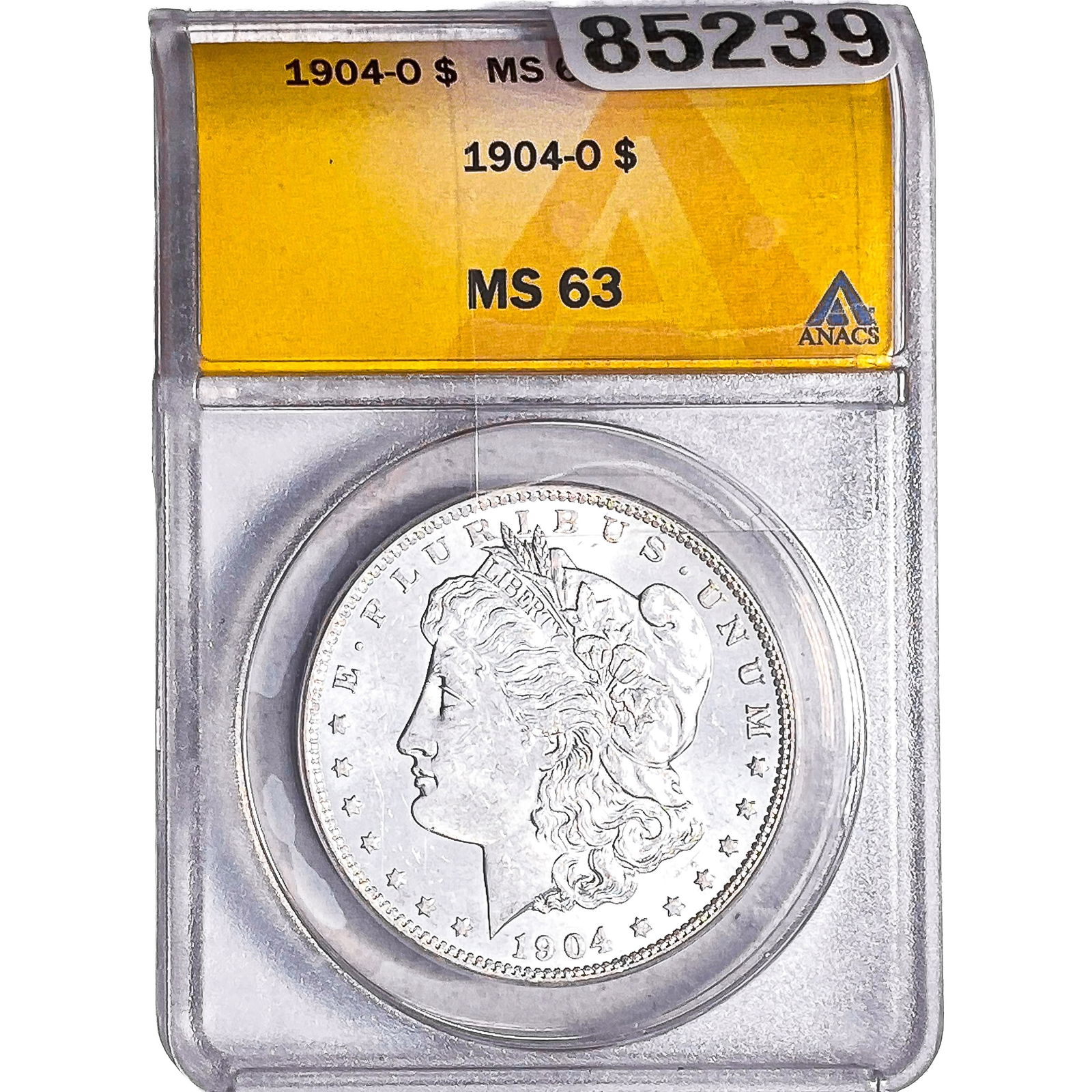 1904-O Morgan Silver Dollar ANACS MS63: 1904-O Morgan Silver Dollar ANACS MS63