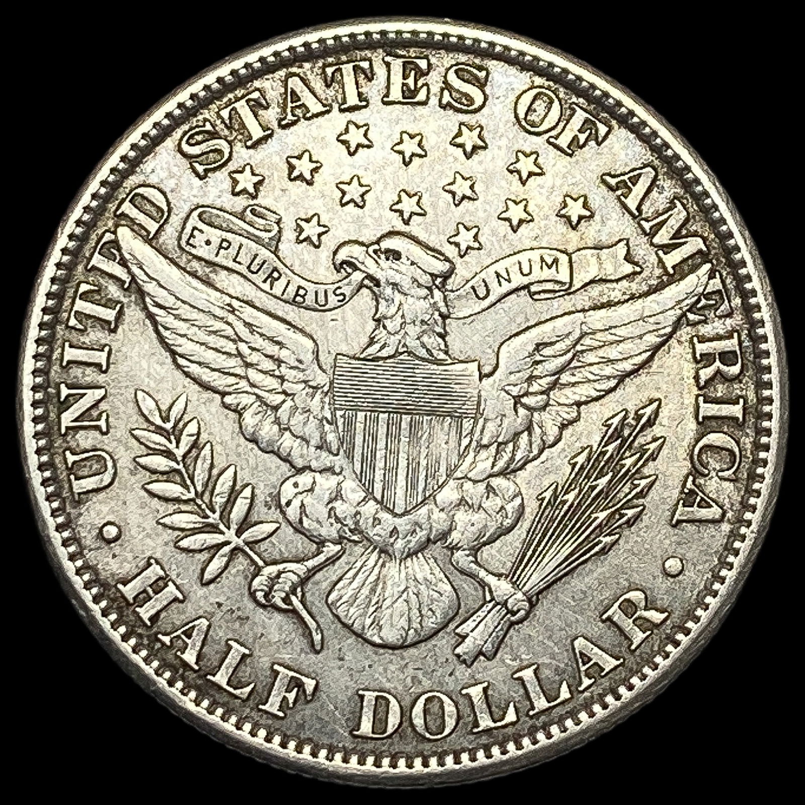 1908 Silver Barber Half Dollar HIGH GRADE - 2
