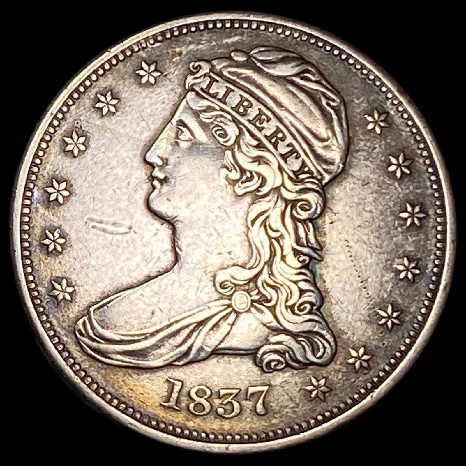 1837 Capped Bust Half Dollar CLOSELY UNCIRCULATED (1 of 2)