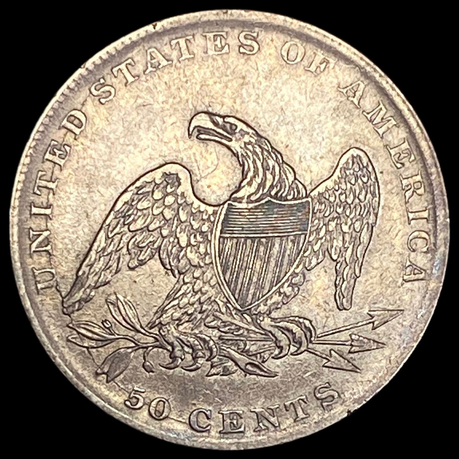 1837 Capped Bust Half Dollar CLOSELY UNCIRCULATED - 2