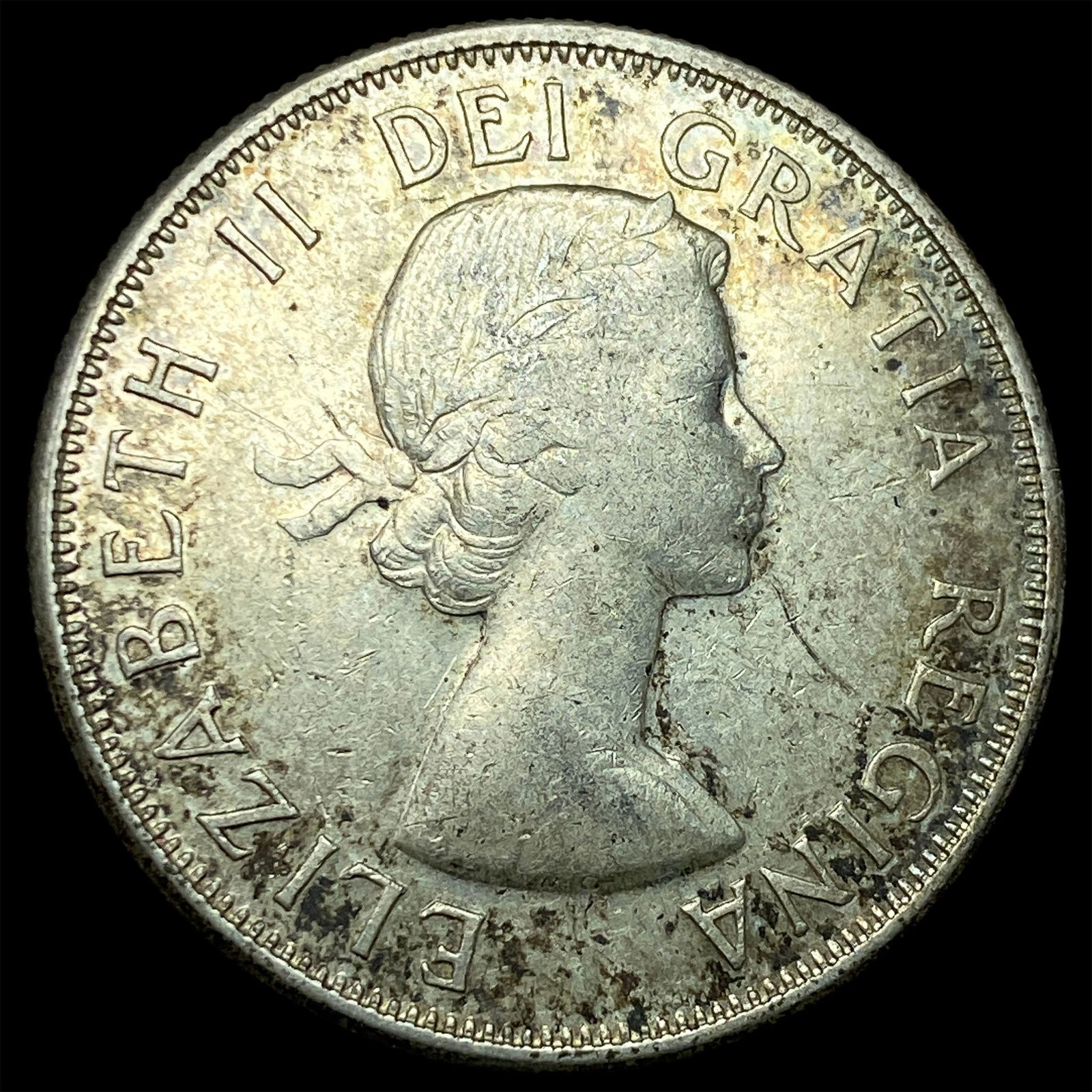 1958 Canada Silver 50 Cents CLOSELY UNCIRCULATED: 1958 Canada Silver 50 Cents CLOSELY UNCIRCULATED