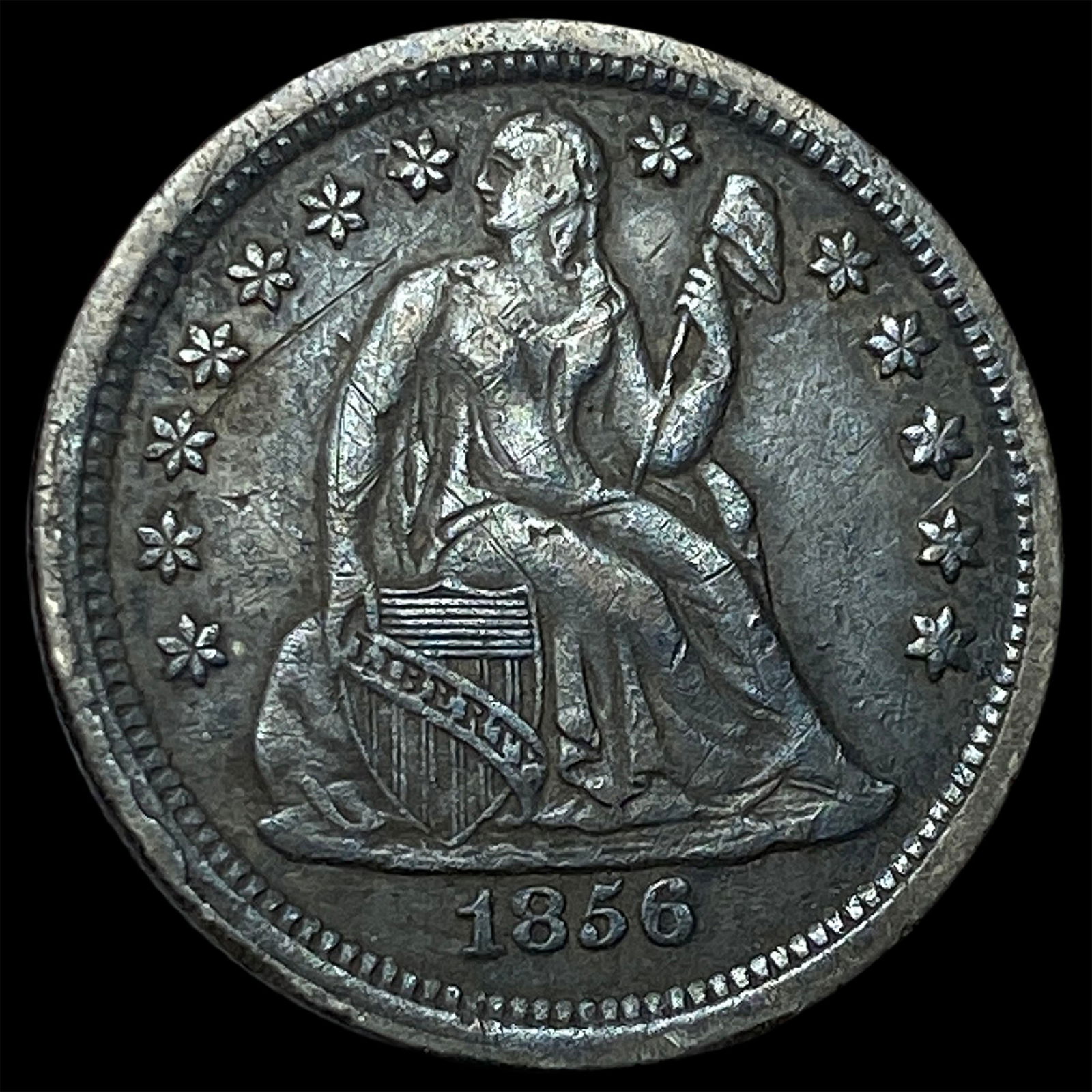1856 Seated Liberty Dime CLOSELY UNCIRCULATED: 1856 Seated Liberty Dime CLOSELY UNCIRCULATED