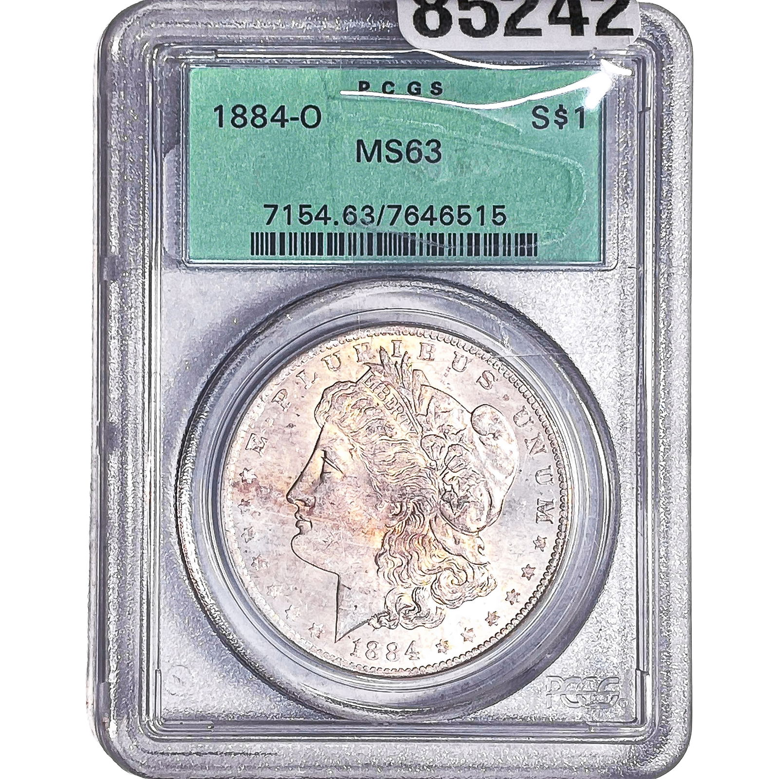 1884-O Morgan Silver Dollar NGC MS63: 1884-O Morgan Silver Dollar NGC MS63