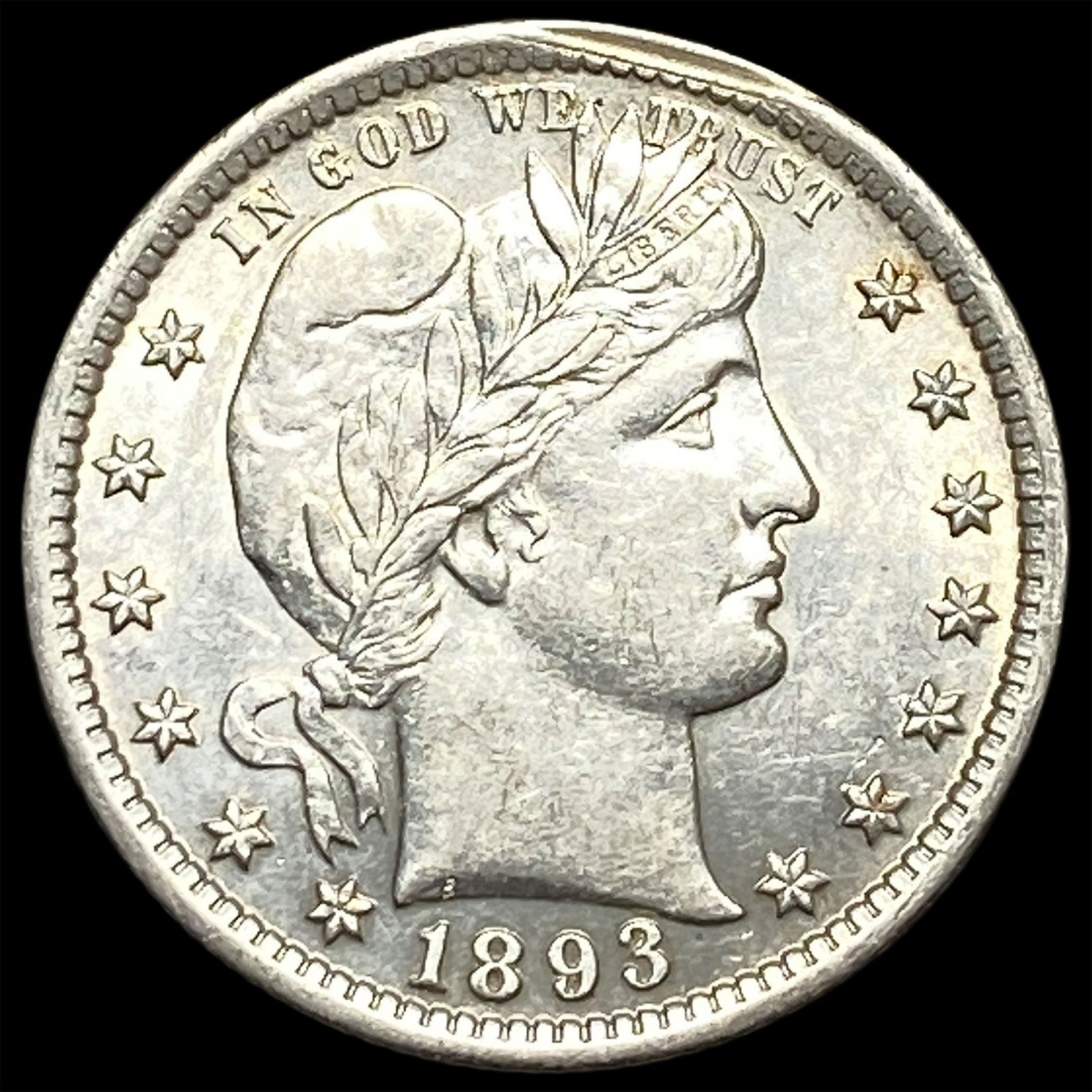 1893 Silver Barber Quarter UNCIRCULATED (1 of 2)