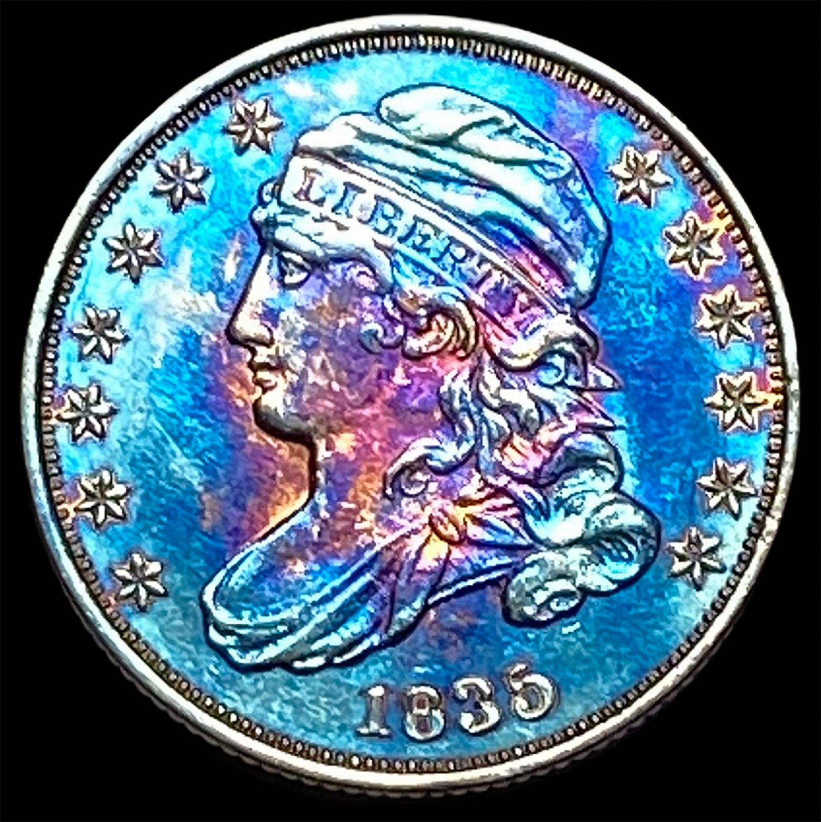 1835 Silver Capped Bust Dime UNCIRCULATED: 1835 Silver Capped Bust Dime UNCIRCULATED