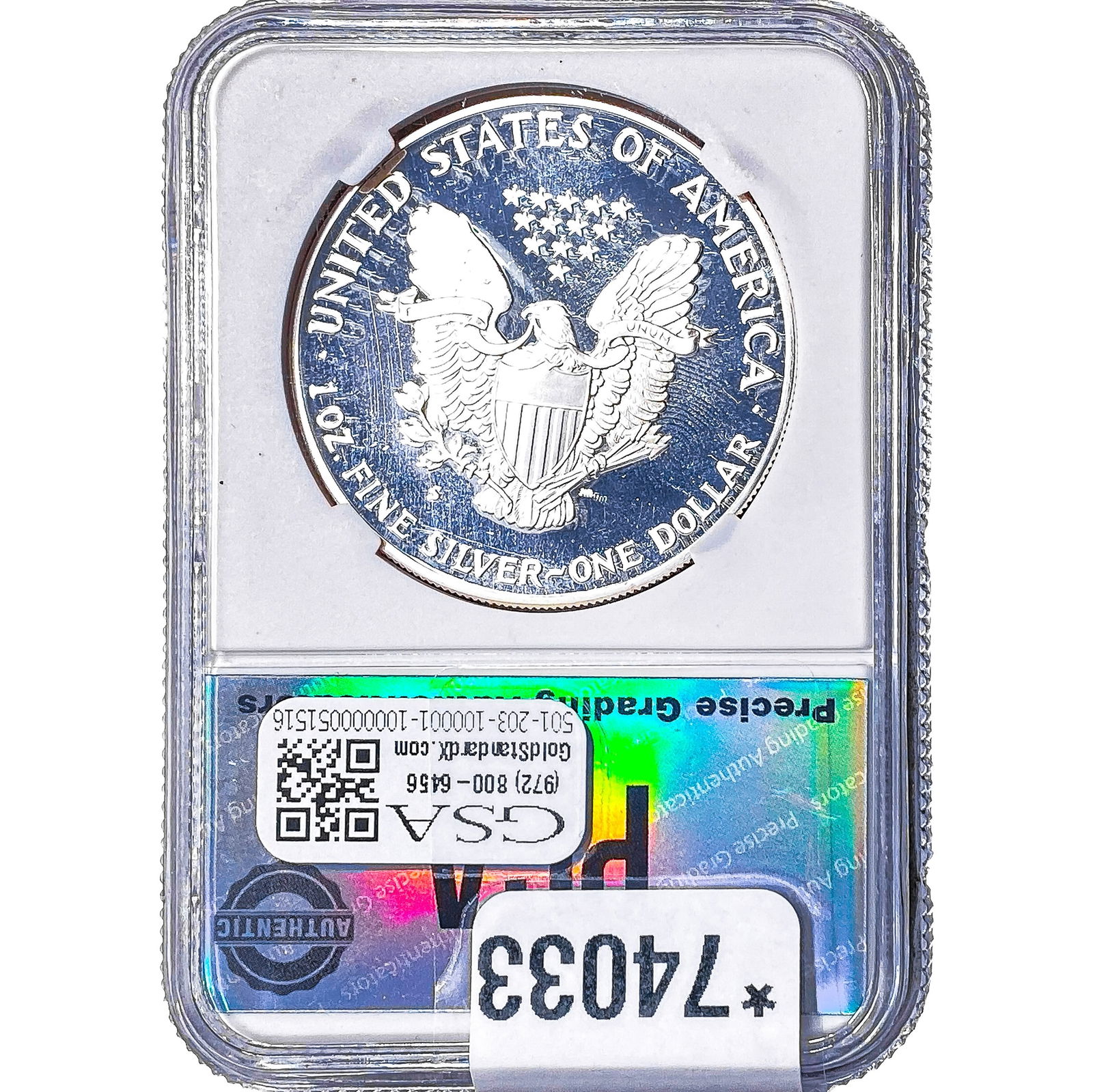 1990-S Silver Eagle PGA PR70 DCAM - 2