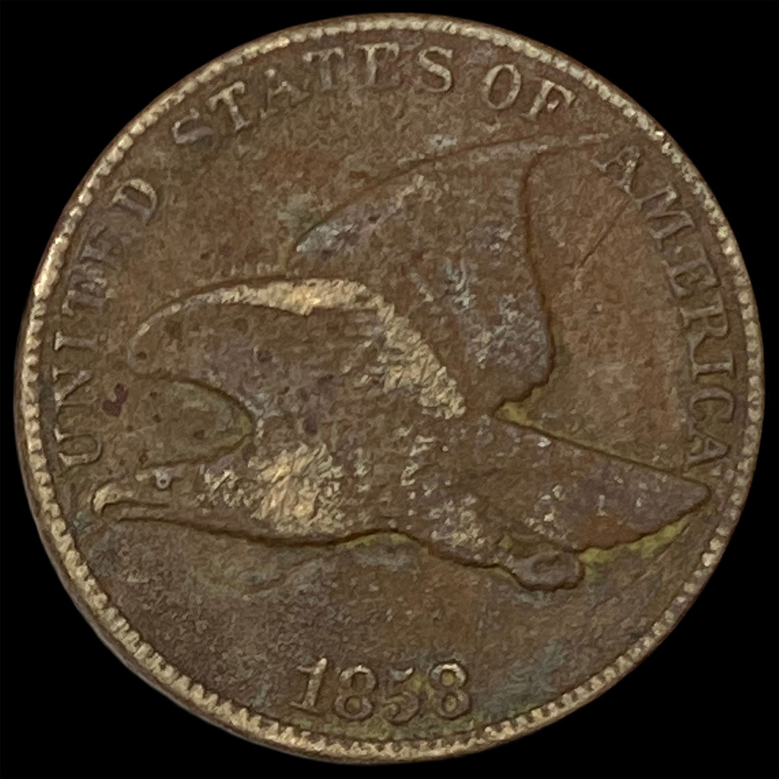 1858 Copper-Nickel Flying Eagle Cent HIGH GRADE: 1858 Copper-Nickel Flying Eagle Cent HIGH GRADE