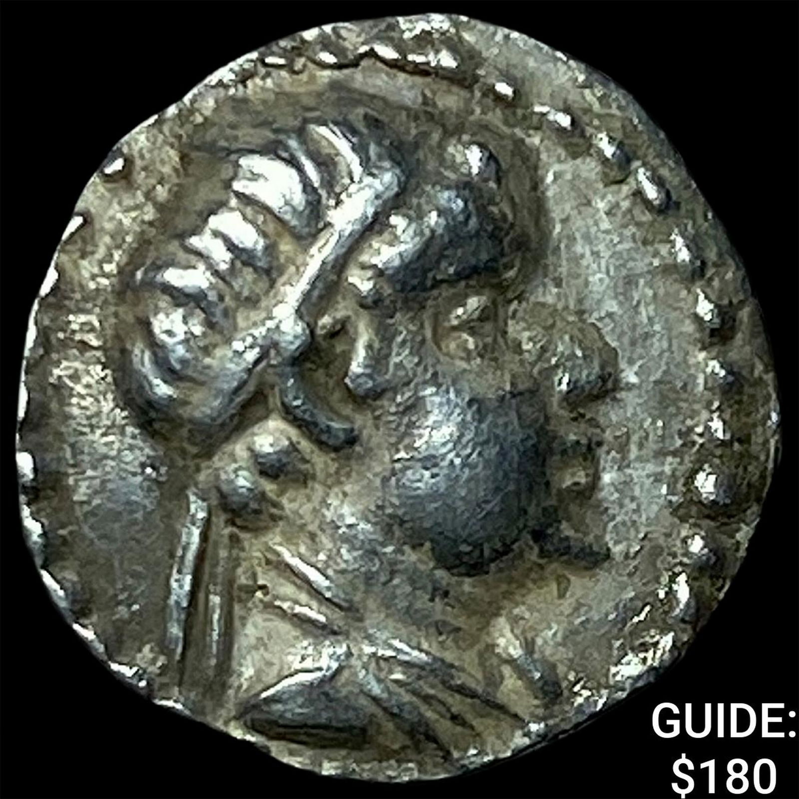 Greco-Bactria Eucratides I 171-145 BC Silver Obol NEARLY UNCIRCULATED: Greco-Bactria Eucratides I 171-145 BC Silver Obol NEARLY UNCIRCULATED