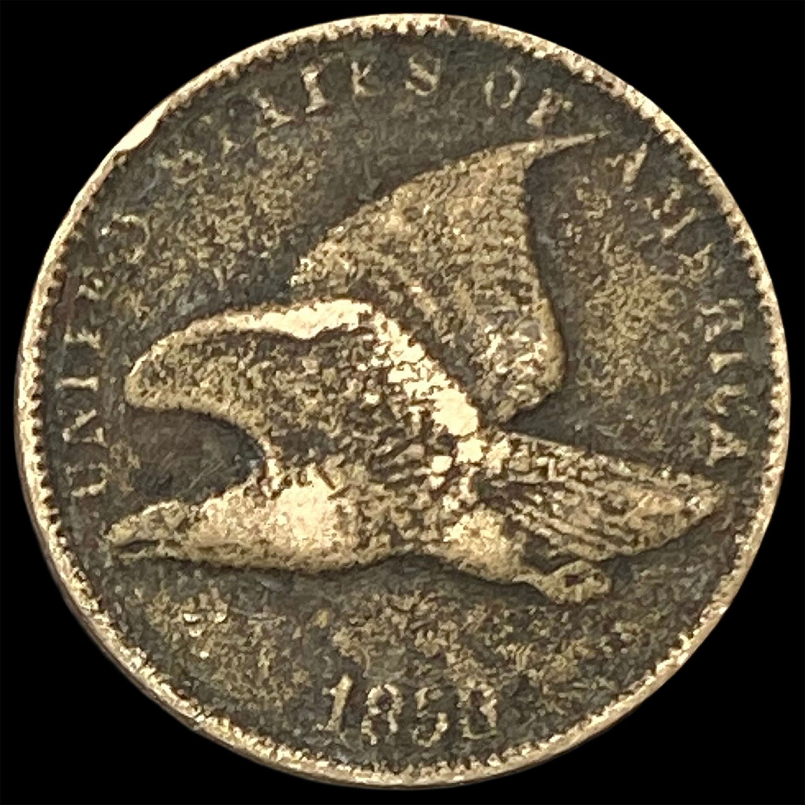 1858 Copper-Nickel Flying Eagle Cent HIGH GRADE: 1858 Copper-Nickel Flying Eagle Cent HIGH GRADE