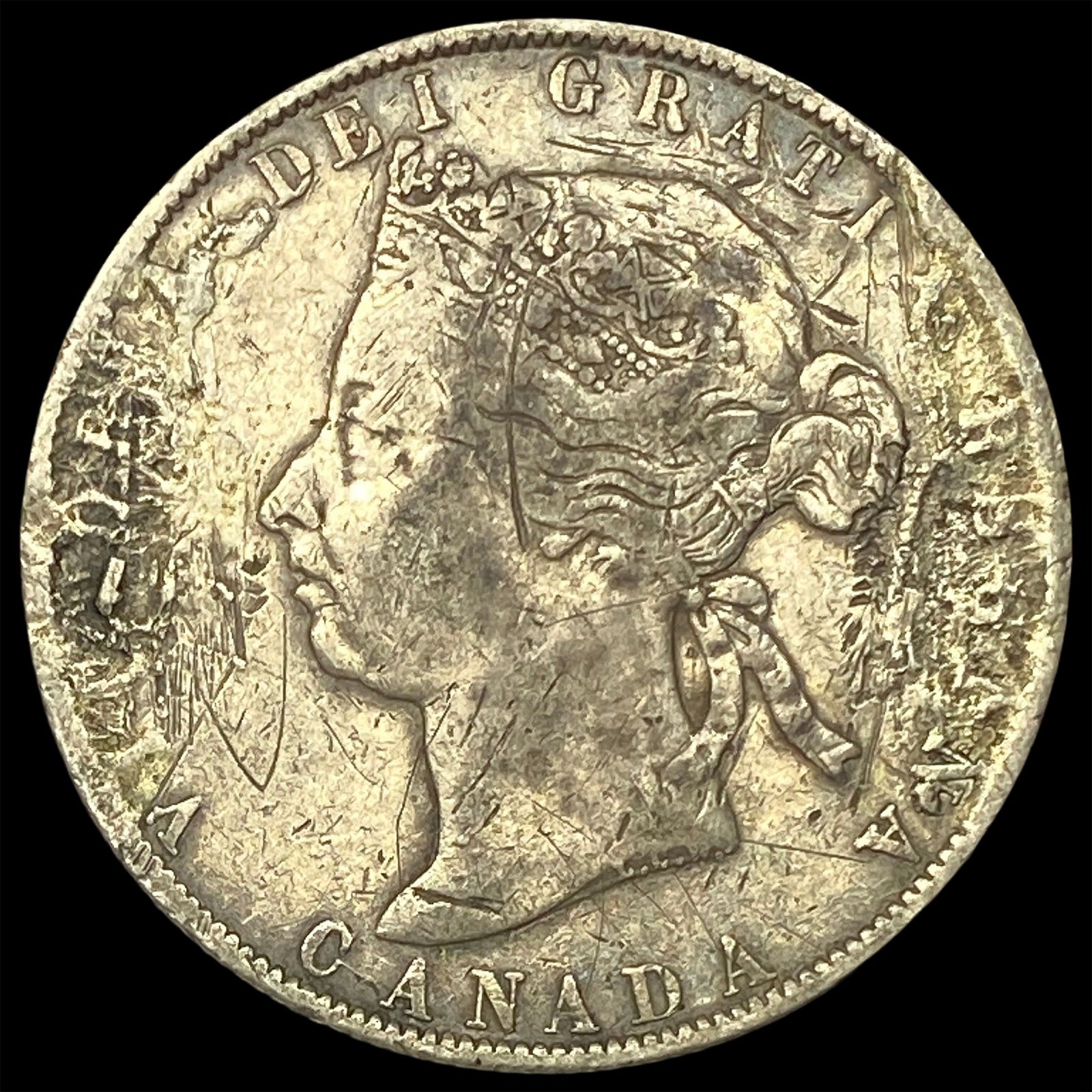 1898 Canada Silver 50 Cents LIGHTLY CIRCULATED: 1898 Canada Silver 50 Cents LIGHTLY CIRCULATED