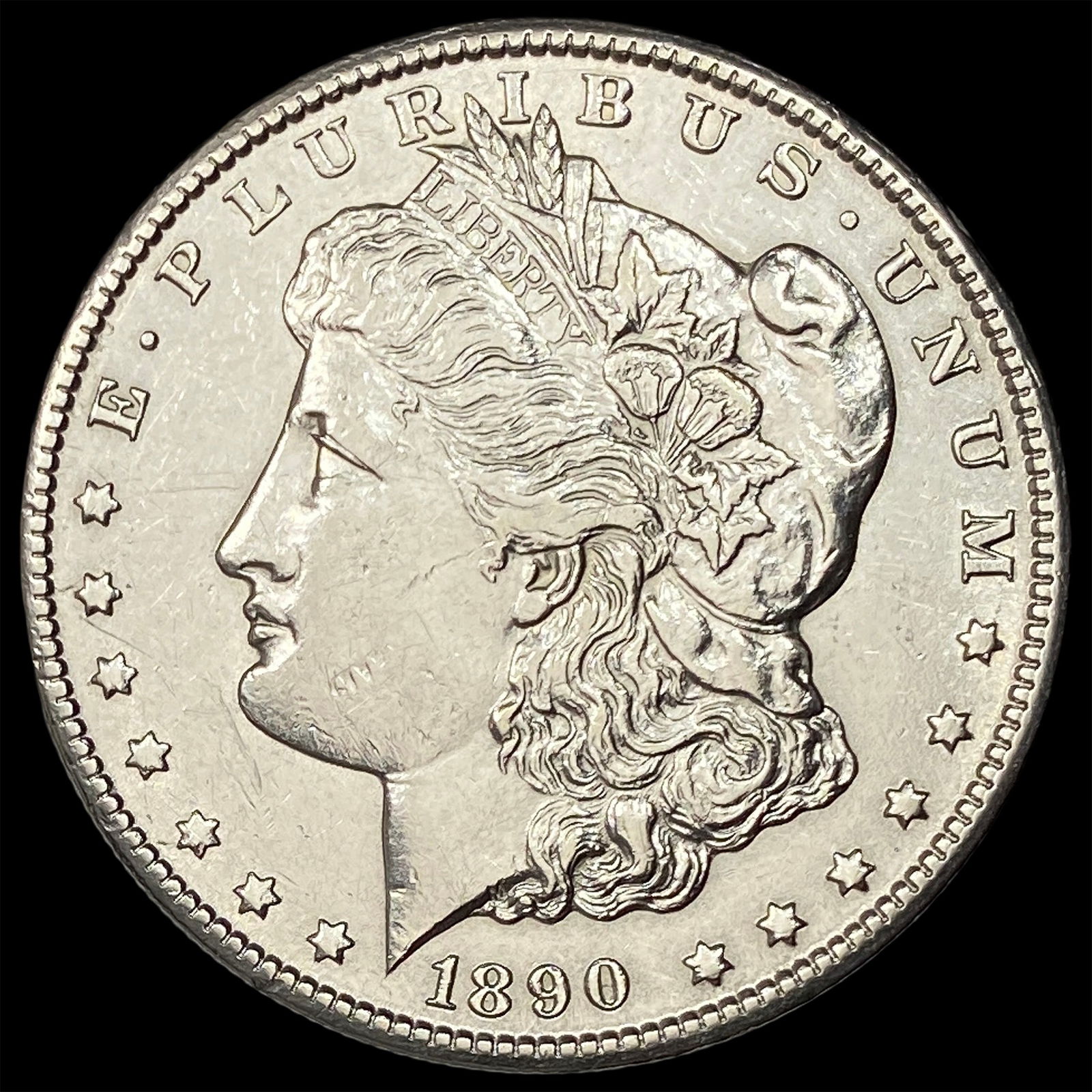 1890-CC Silver Morgan Dollar CLOSELY UNCIRCULATED (1 of 2)