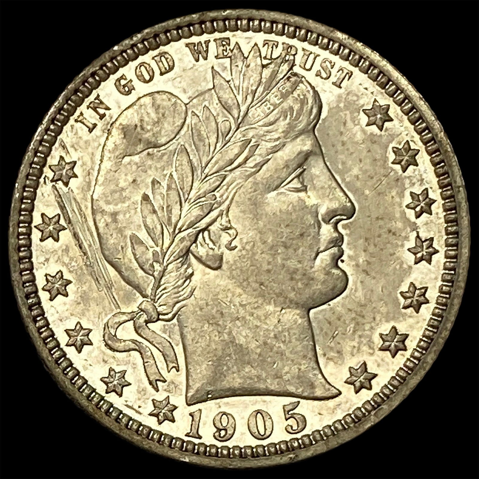 1905 Barber Silver Quarter CHOICE PROOF (1 of 2)