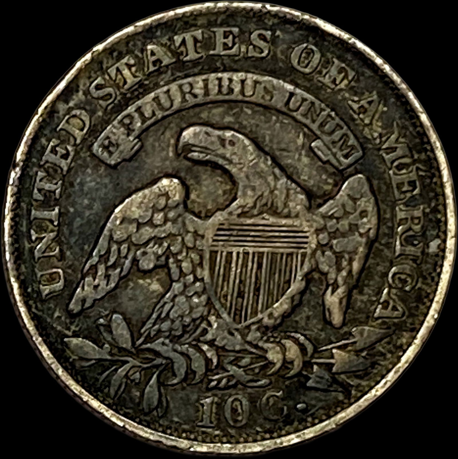 1836 Silver Capped Bust Dime LIGHTLY CIRCULATED - 2