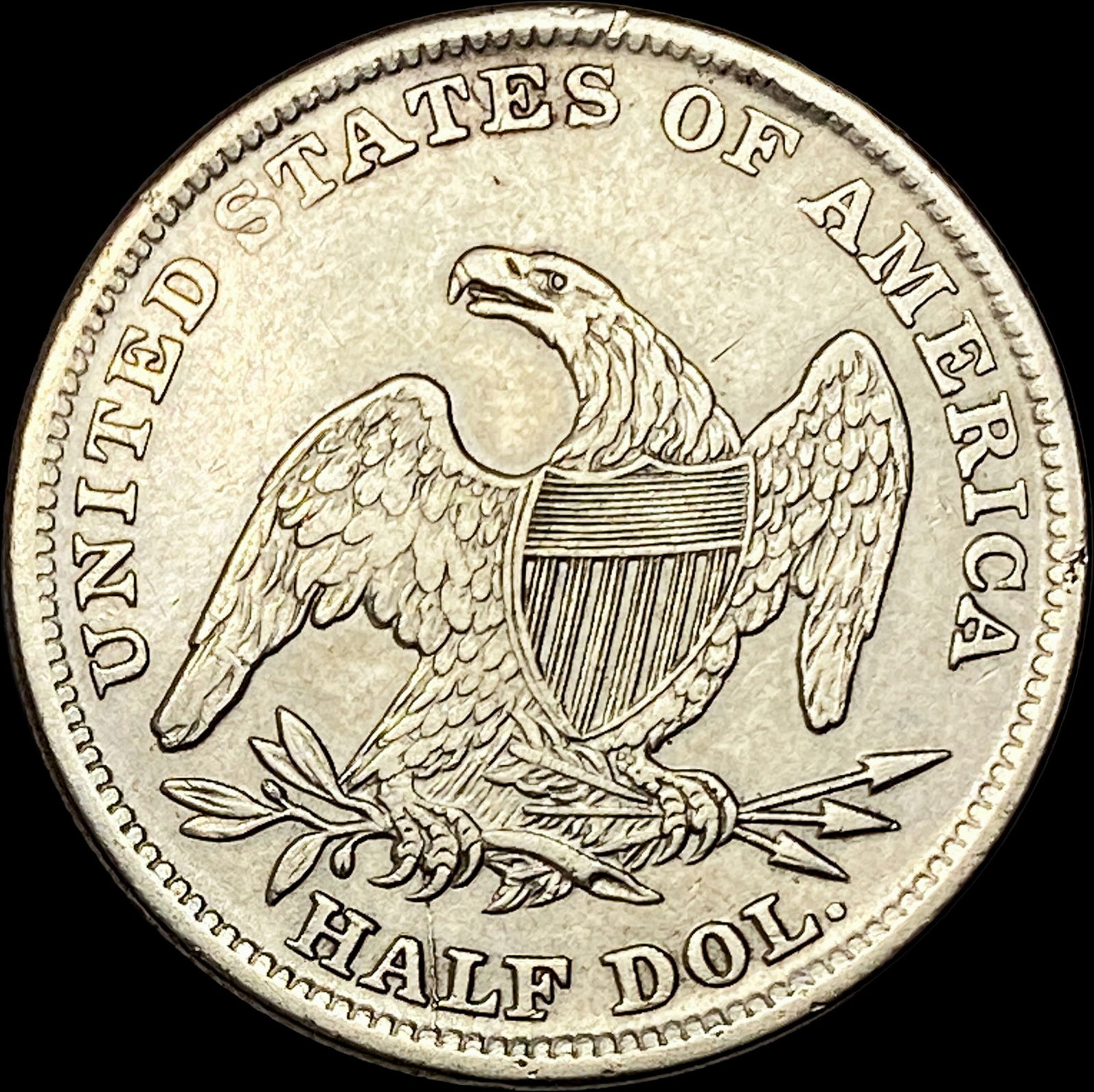 1838 Silver Capped Bust Half Dollar CLOSELY UNCIRCULATED - 2