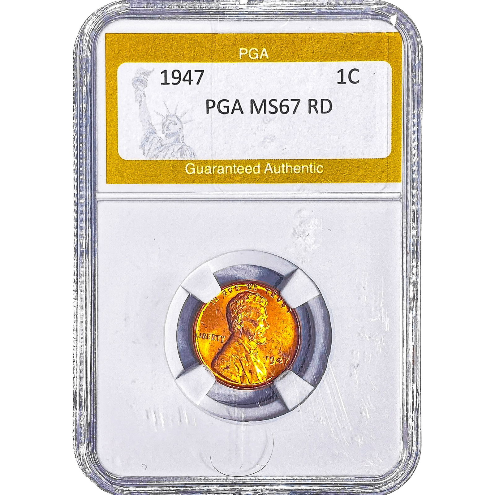 1947 Wheat Cent PGA MS67 RD: 1947 Wheat Cent PGA MS67 RD