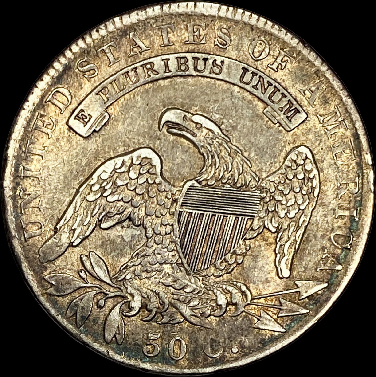 1836 Capped Bust Half Dollar CLOSELY UNCIRCULATED - 2