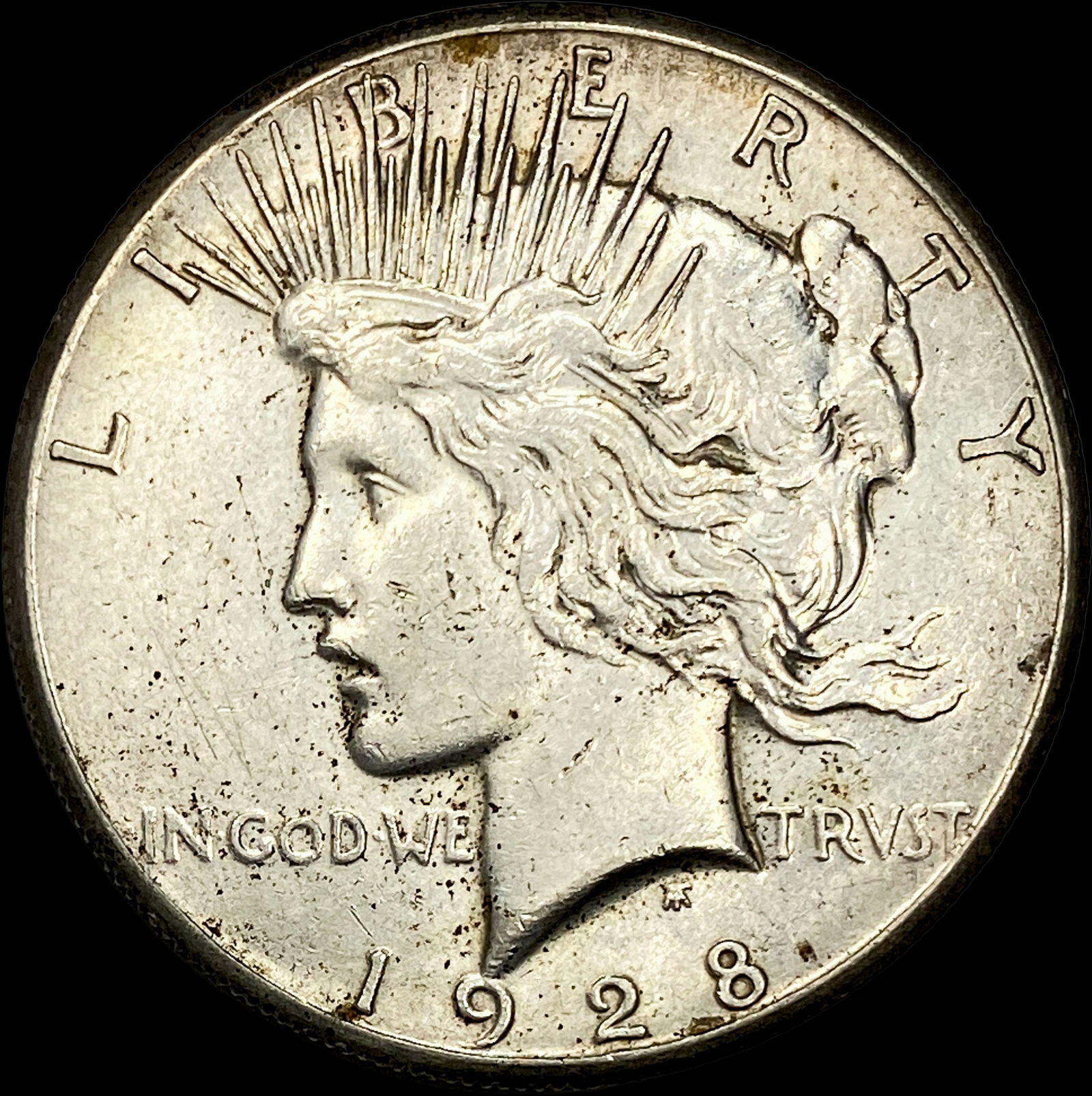 1928 Silver Peace Dollar CLOSELY UNCIRCULATED: 1928 Silver Peace Dollar CLOSELY UNCIRCULATED