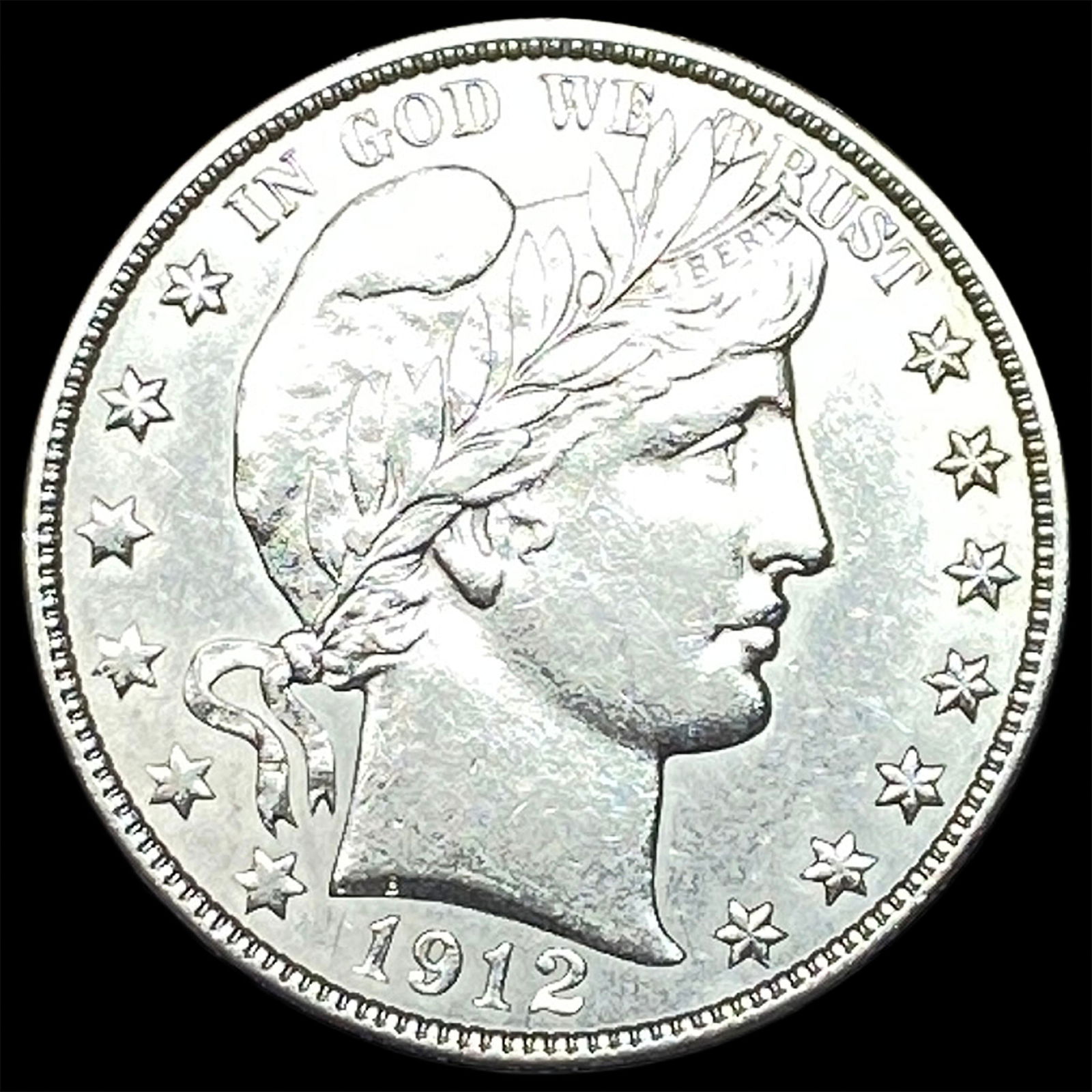 1912-D Silver Barber Half Dollar CLOSELY UNCIRCULATED (1 of 2)