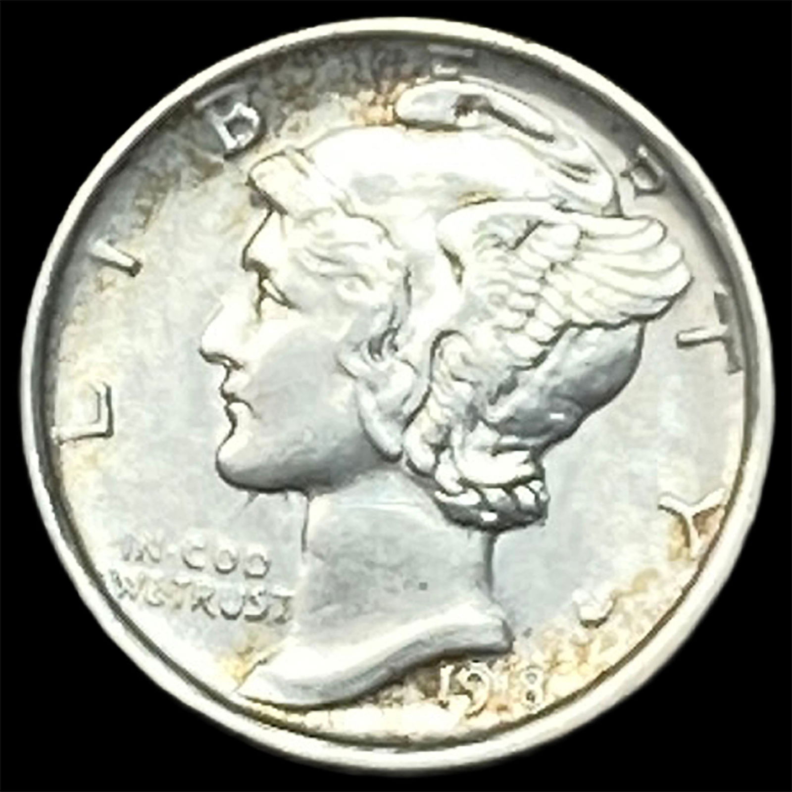 1918 Silver Mercury Dime UNCIRCULATED: 1918 Silver Mercury Dime UNCIRCULATED
