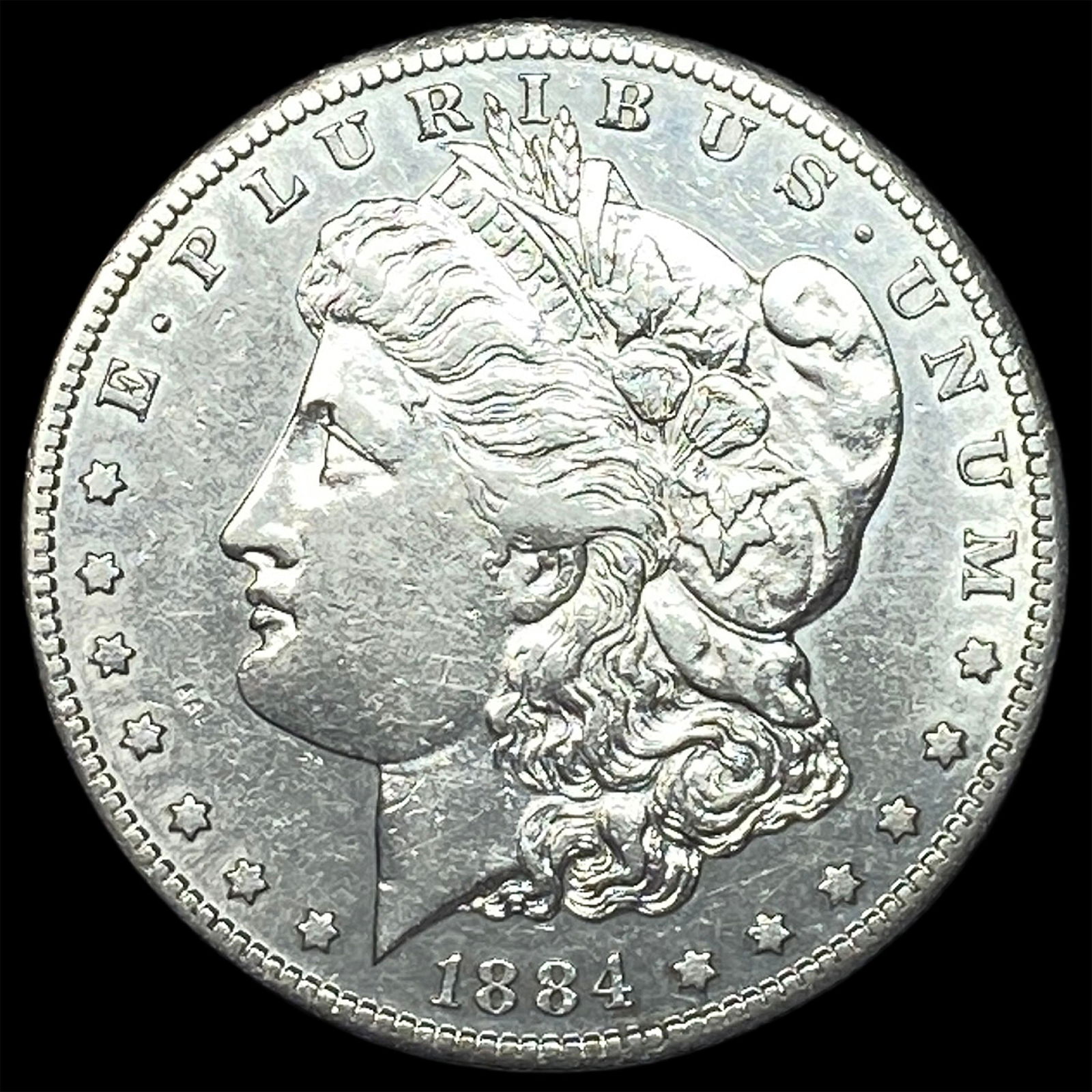 1884-S Morgan Silver Dollar CLOSELY UNCIRCULATED: 1884-S Morgan Silver Dollar CLOSELY UNCIRCULATED