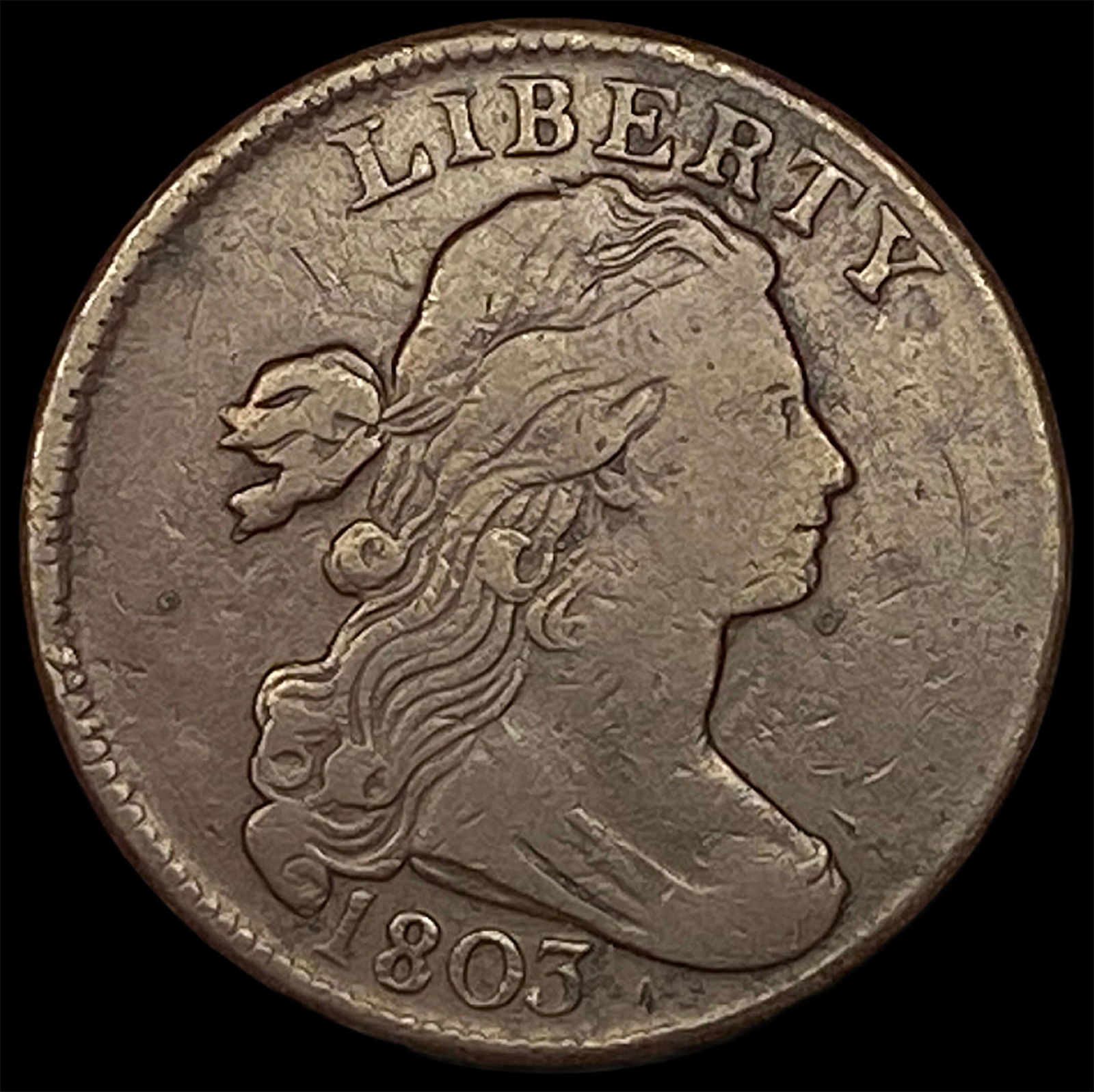1803 Draped Bust Large Cent NEARLY UNCIRCULATED (1 of 2)