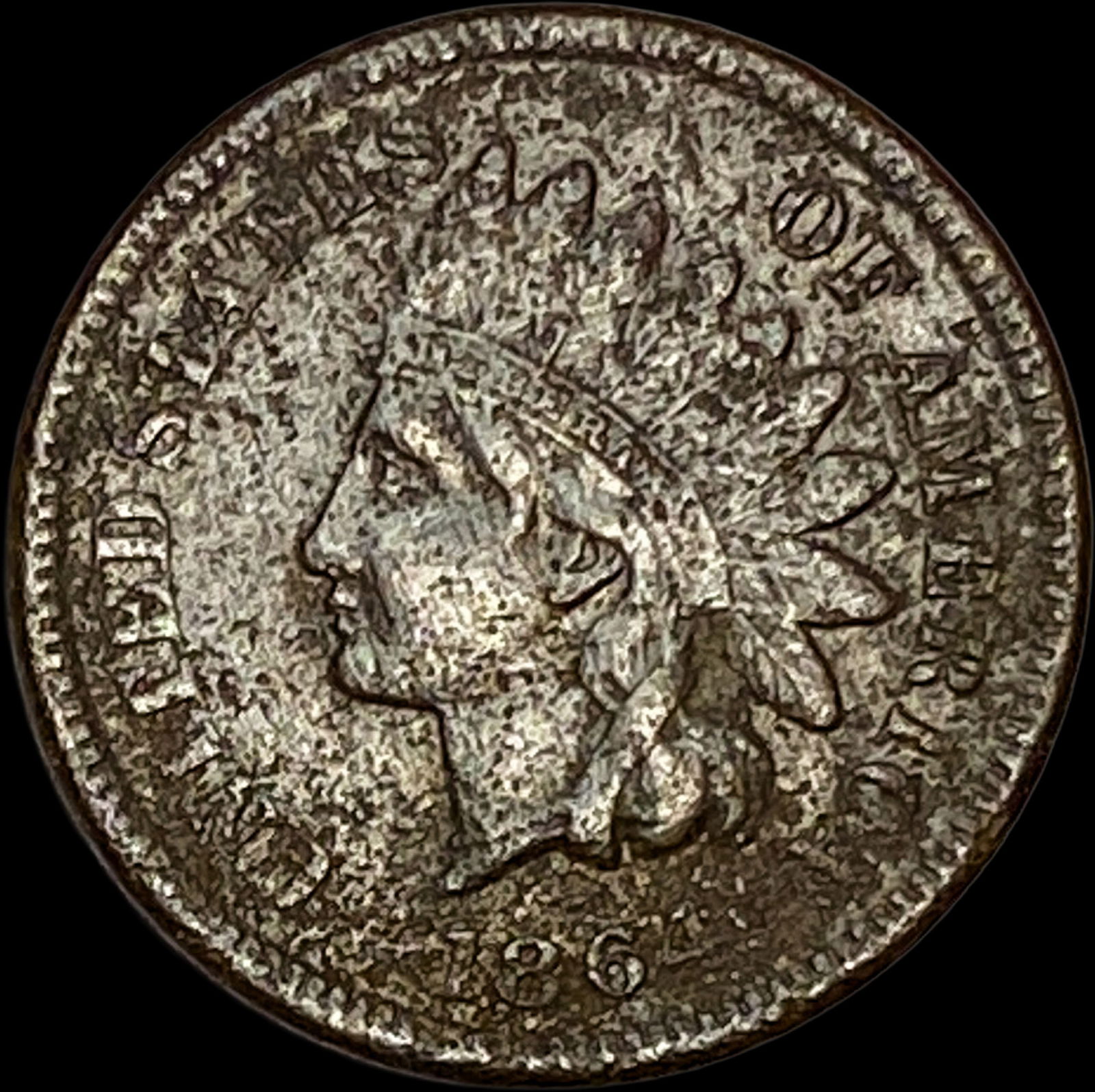 1864 Indian Head Cent NEARLY UNCIRCULATED: 1864 Indian Head Cent NEARLY UNCIRCULATED