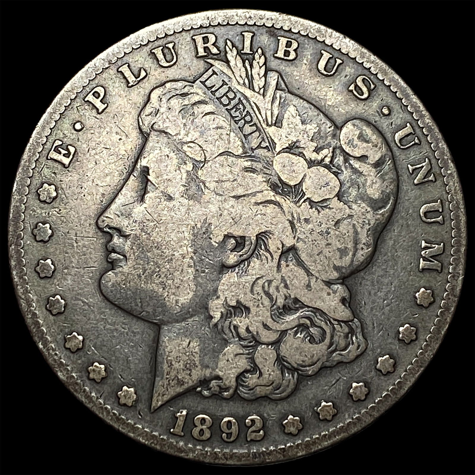 1892-S Silver Morgan Dollar LIGHTLY CIRCULATED: 1892-S Silver Morgan Dollar LIGHTLY CIRCULATED