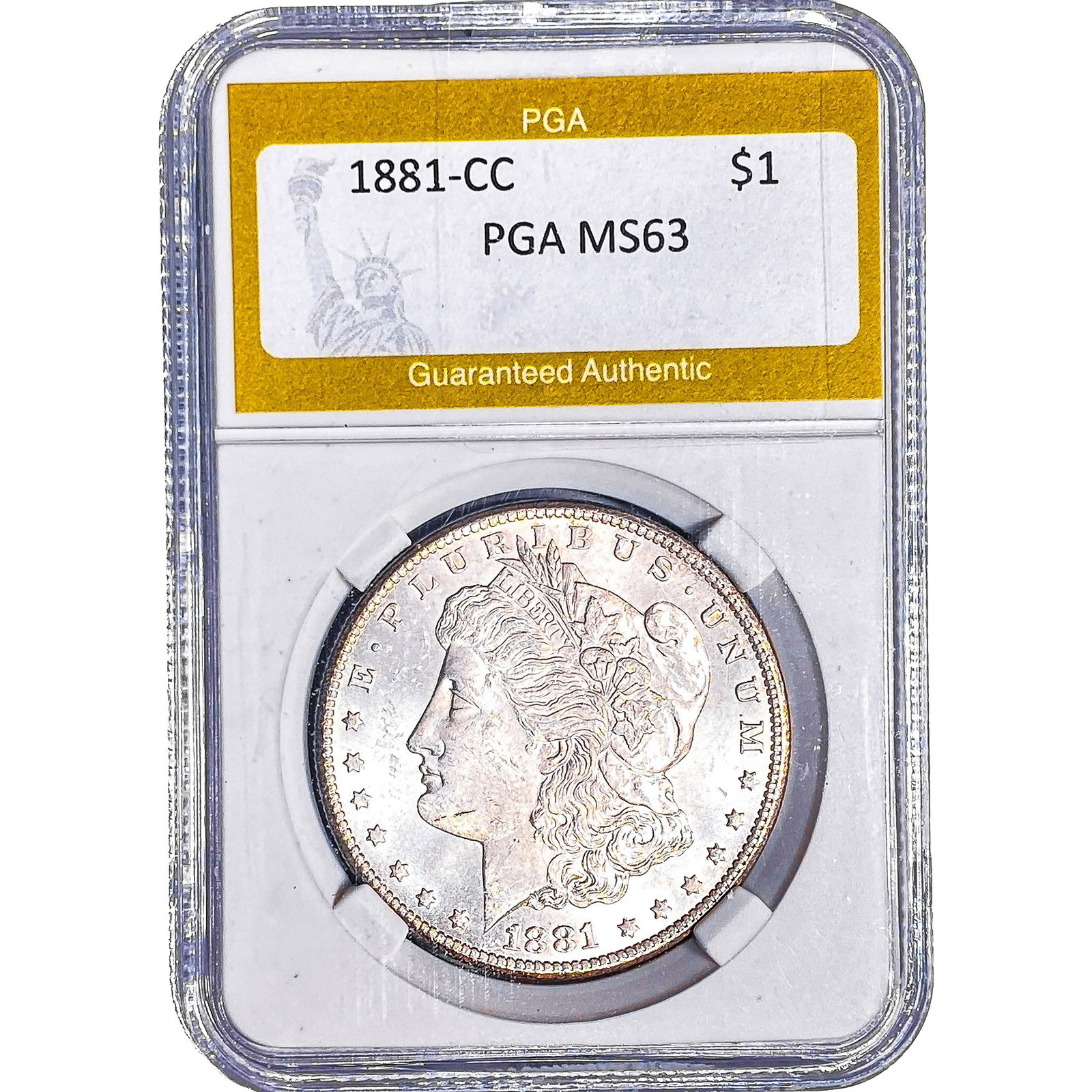 1881-CC Morgan Silver Dollar PGA MS63 (1 of 2)