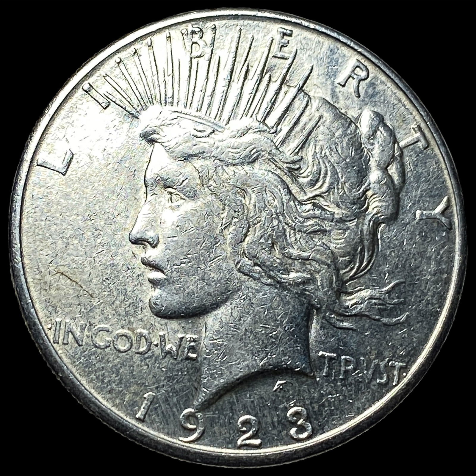 1923 Silver Peace Dollar NEARLY UNCIRCULATED: 1923 Silver Peace Dollar NEARLY UNCIRCULATED