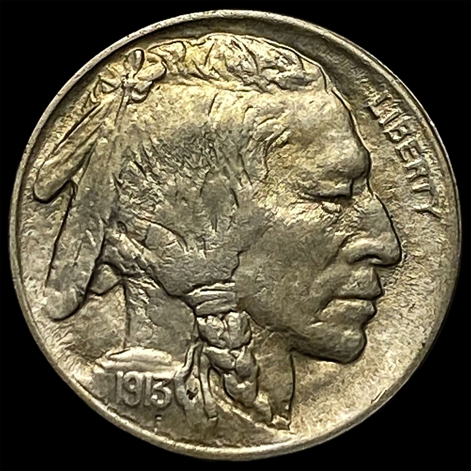 1913-S Type 1 Buffalo Nickel CHOICE BU: 1913-S Type 1 Buffalo Nickel CHOICE BU