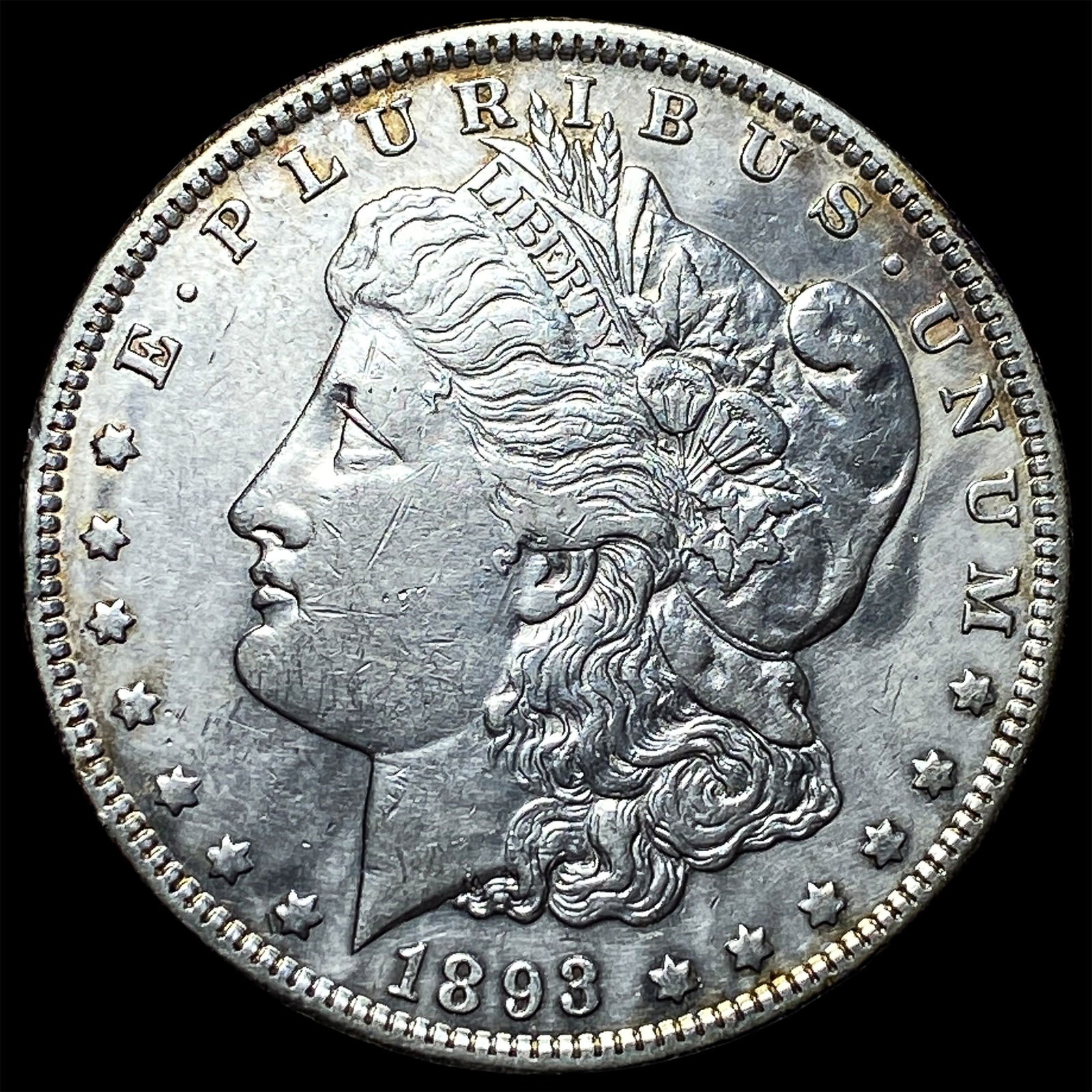 1893 Silver Morgan Dollar CLOSELY UNCIRCULATED: 1893 Silver Morgan Dollar CLOSELY UNCIRCULATED