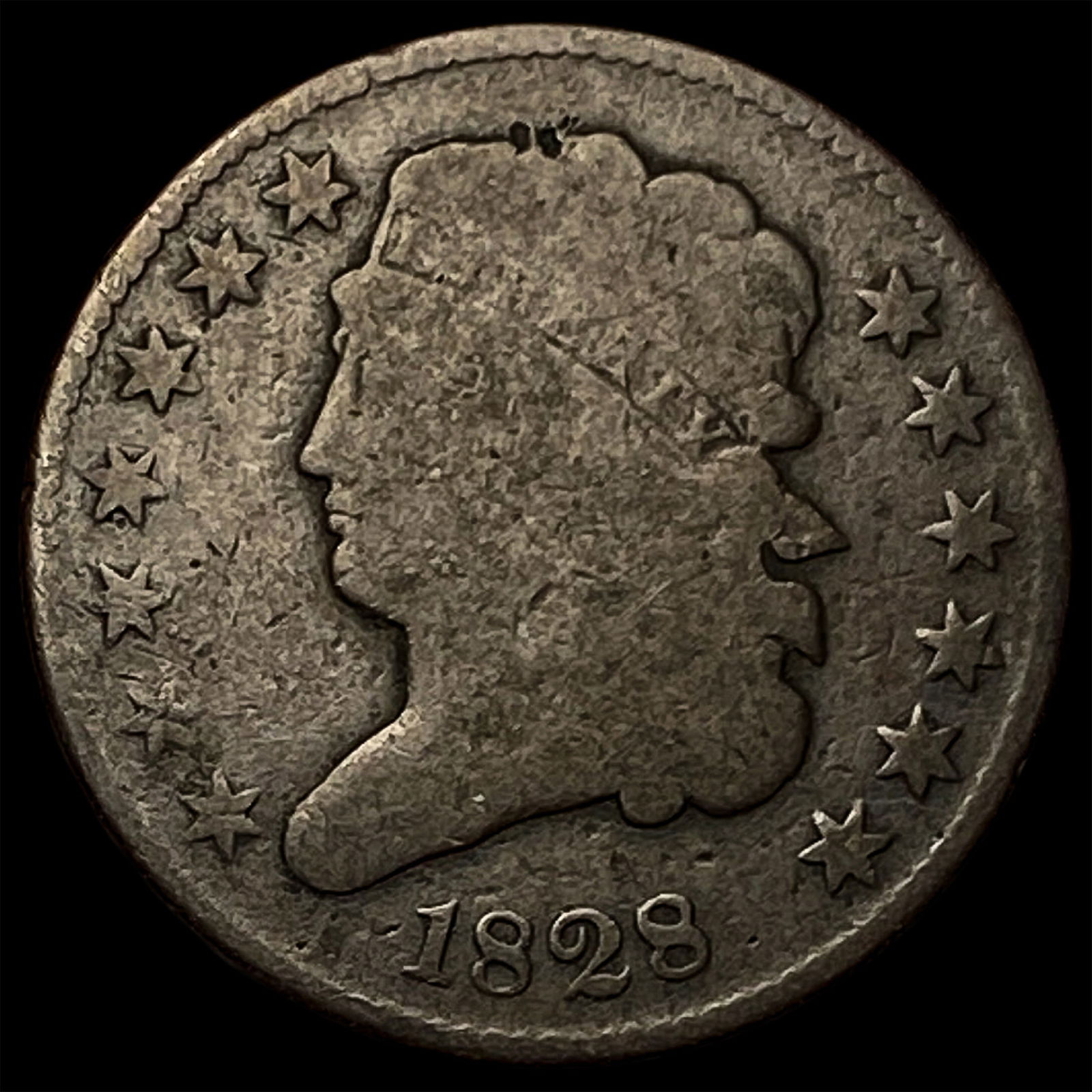 1828 Classic Head Half Cent NICELY CIRCULATED: 1828 Classic Head Half Cent NICELY CIRCULATED
