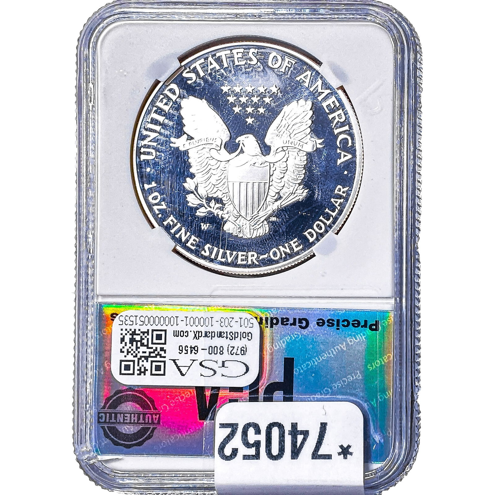 2001-W Silver Eagle PGA PR70 DCAM - 2