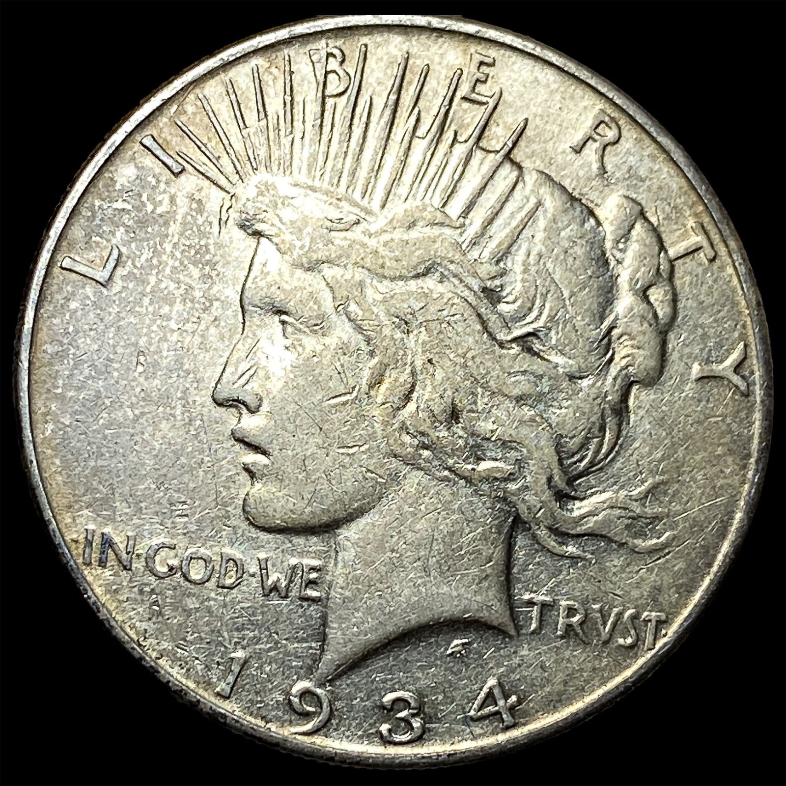 1934 Peace Silver Dollar CLOSELY UNCIRCULATED (1 of 2)