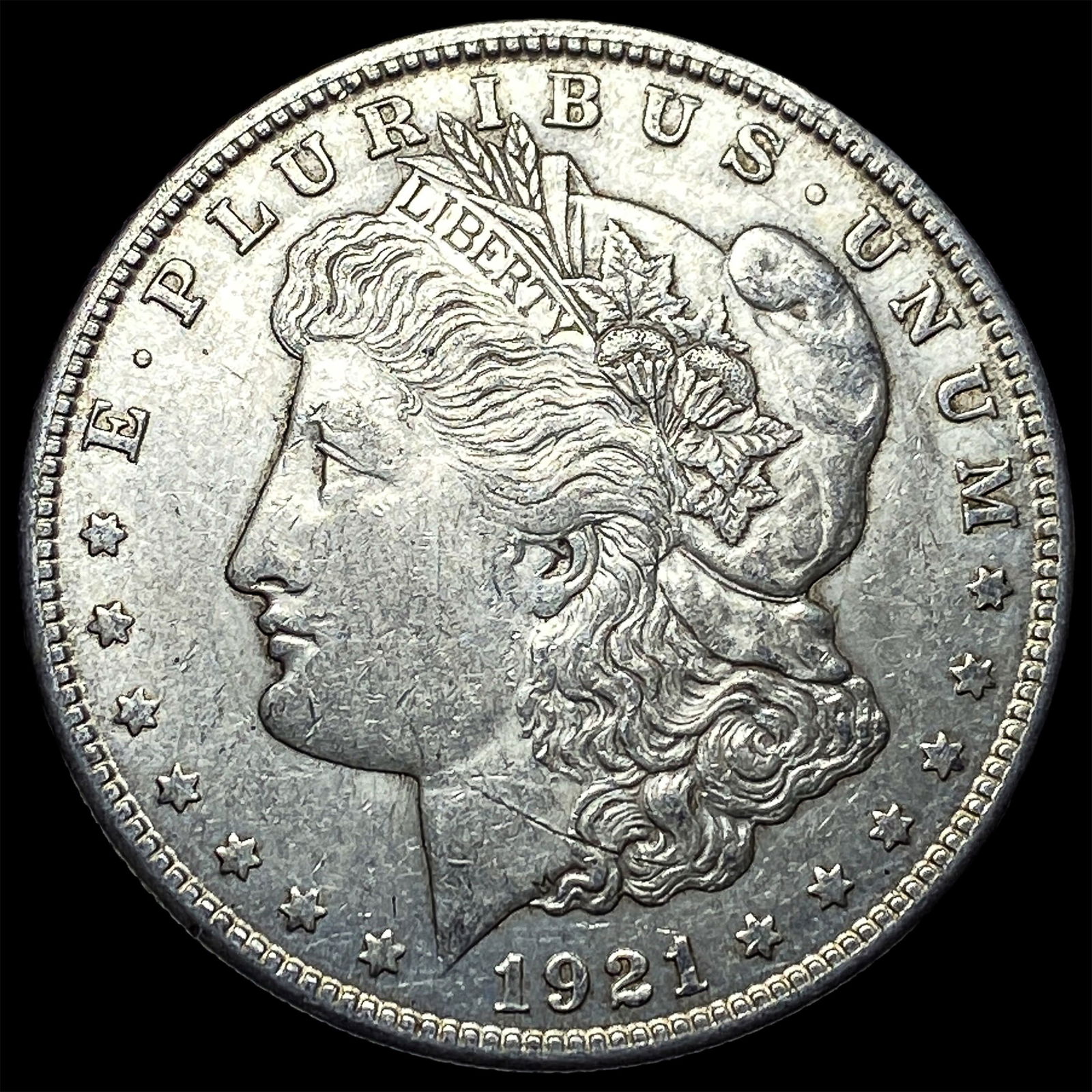 1921 Silver Morgan Dollar NEARLY UNCIRCULATED: 1921 Silver Morgan Dollar NEARLY UNCIRCULATED
