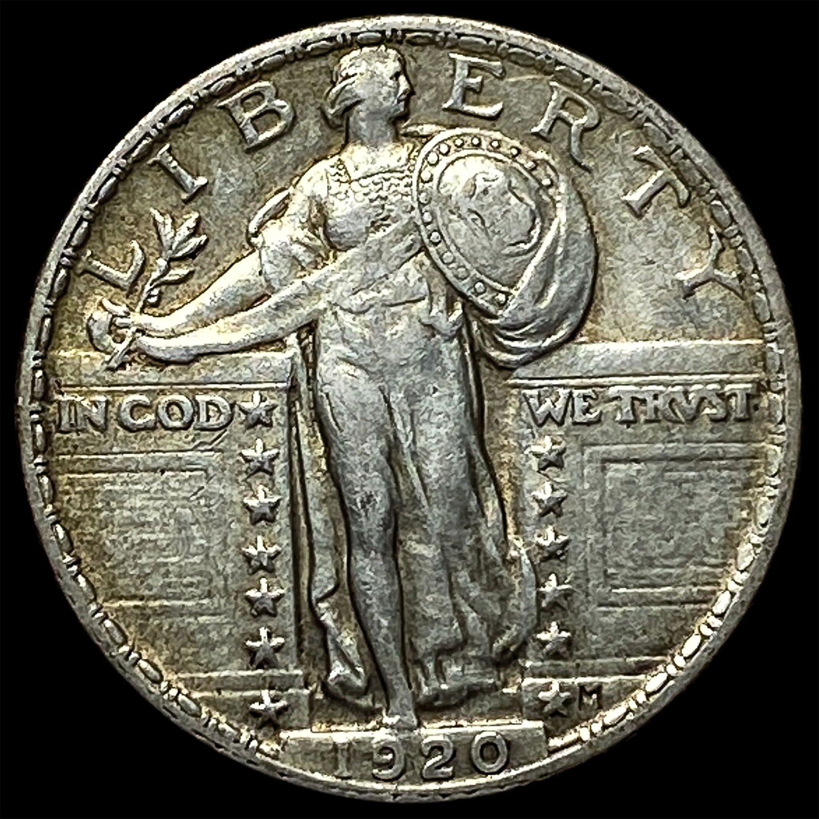 1920 Standing Liberty Quarter NEARLY UNCIRCULATED: 1920 Standing Liberty Quarter NEARLY UNCIRCULATED