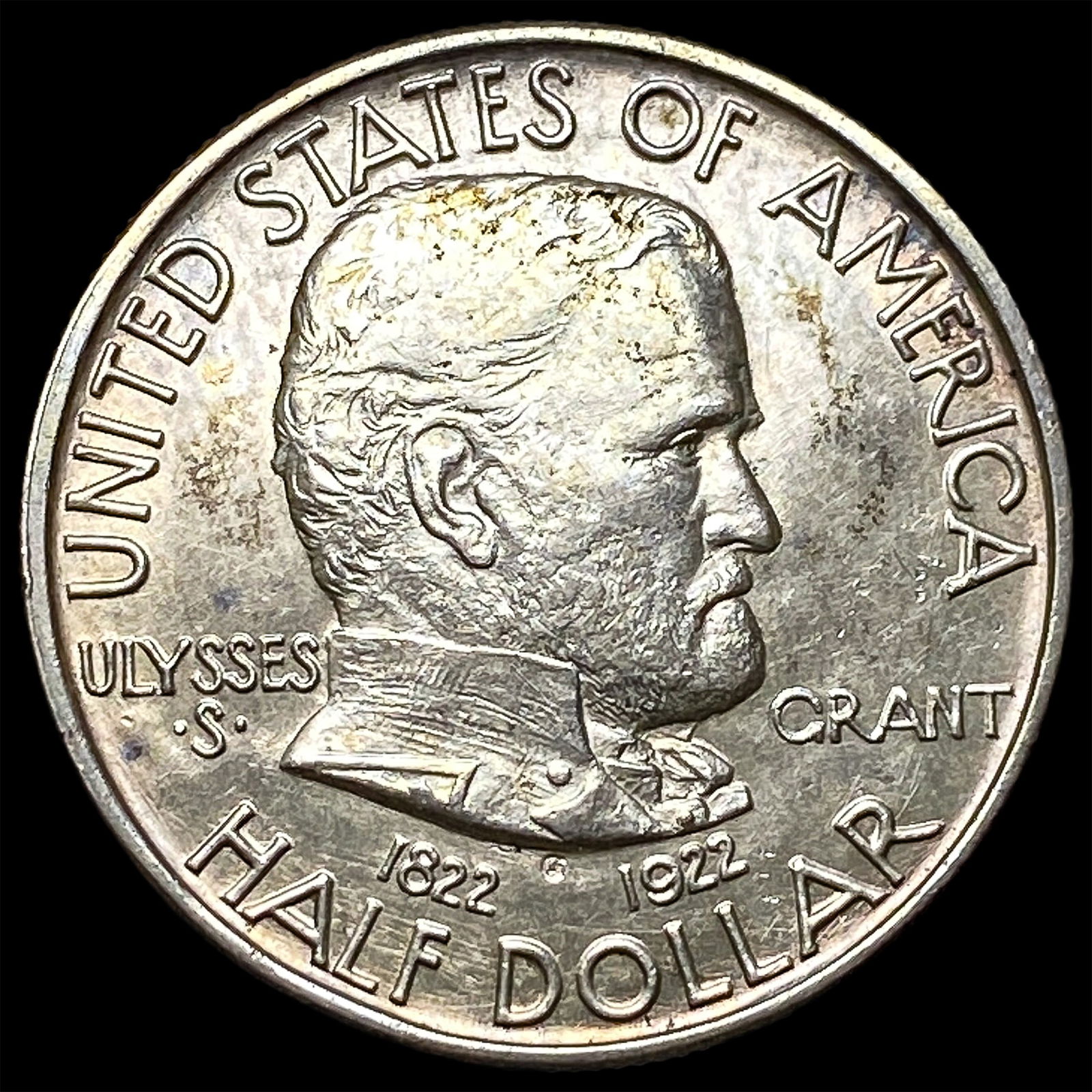 1922-S Silver Grant Memorial Half Dollar UNCIRCULATED: 1922-S Silver Grant Memorial Half Dollar UNCIRCULATED