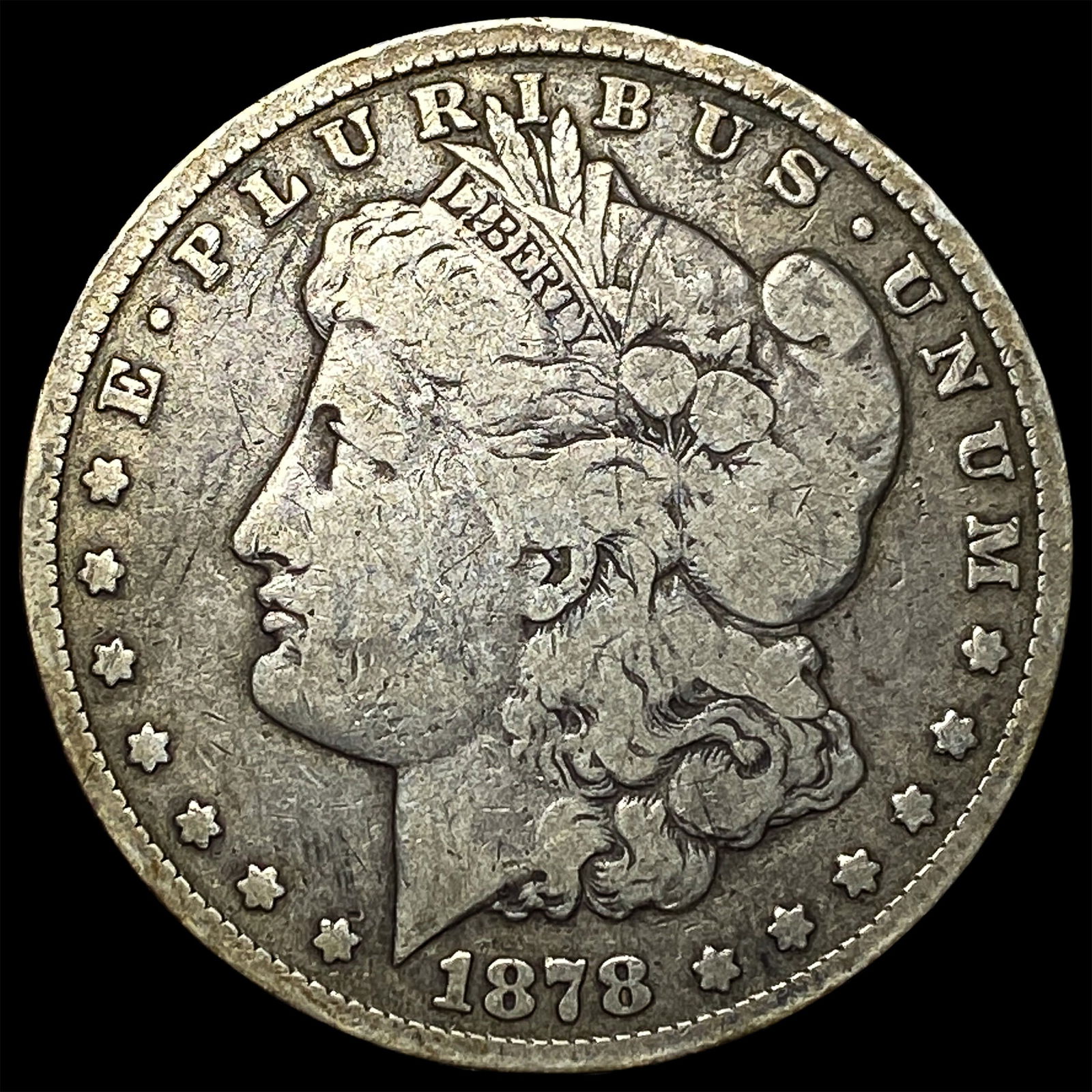 1878-CC Silver Morgan Dollar LIGHTLY CIRCULATED: 1878-CC Silver Morgan Dollar LIGHTLY CIRCULATED