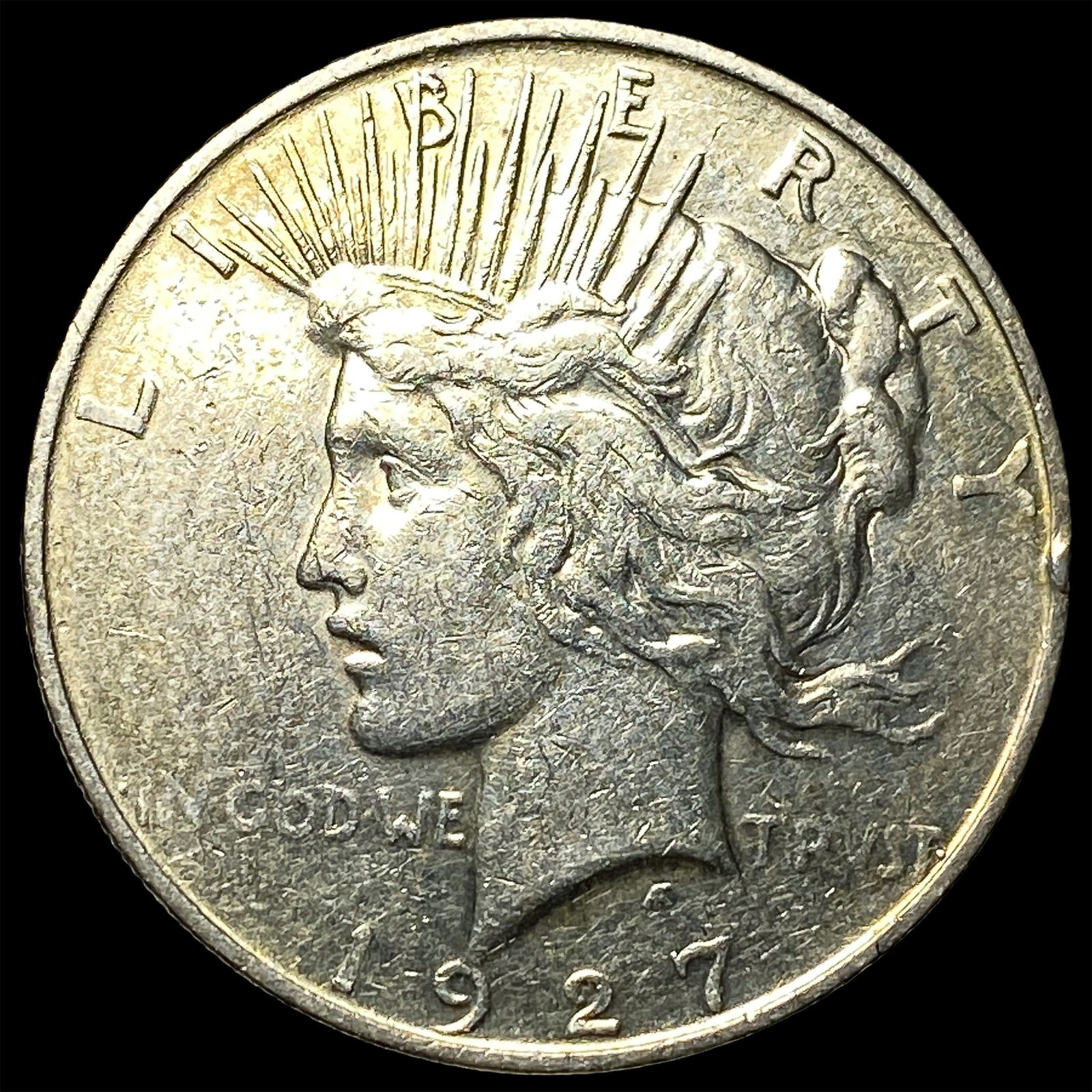 1927 Peace Silver Dollar NEARLY UNCIRCULATED: 1927 Peace Silver Dollar NEARLY UNCIRCULATED