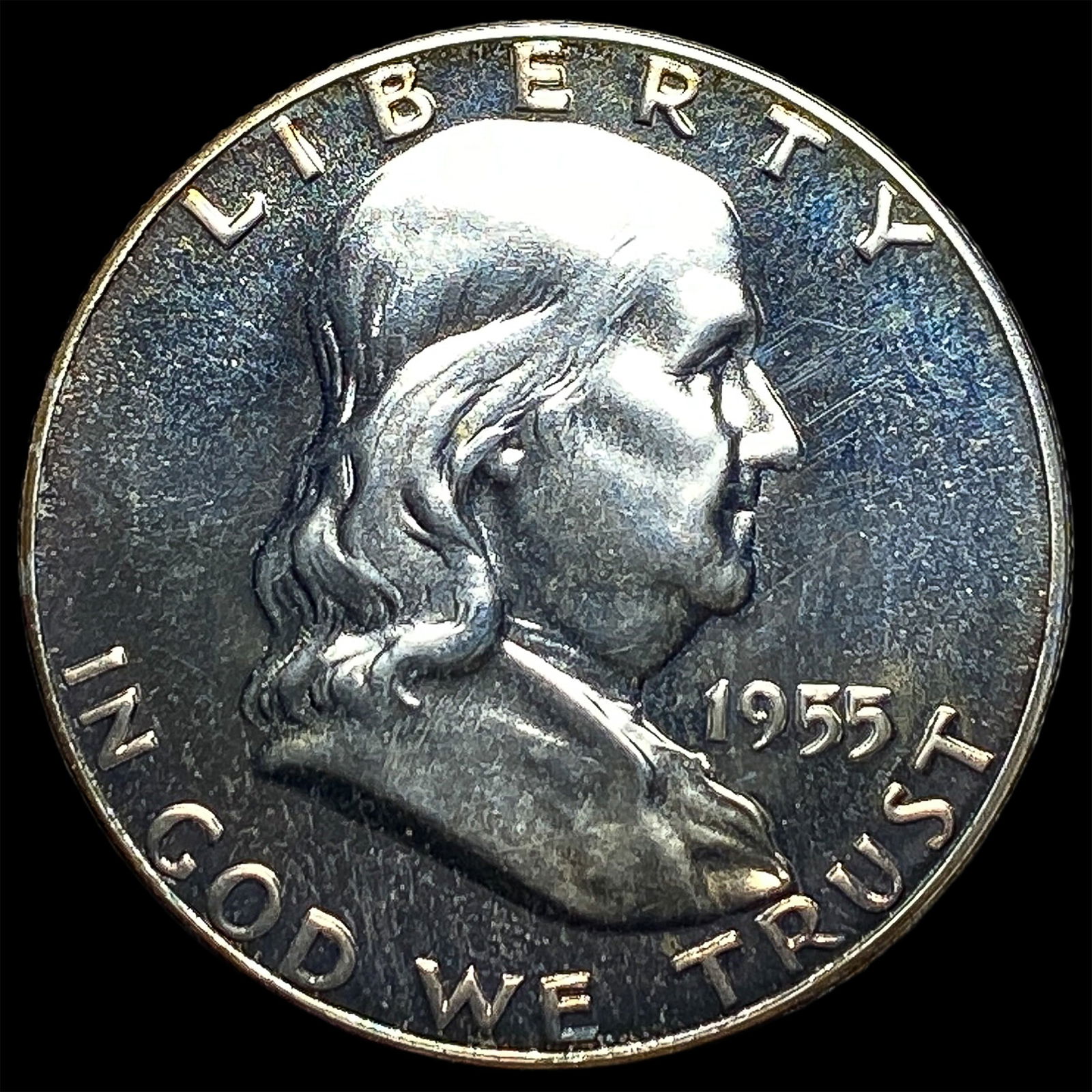 1955 Silver Half Dollar Franklin SUPERB GEM BU: 1955 Silver Half Dollar Franklin SUPERB GEM BU