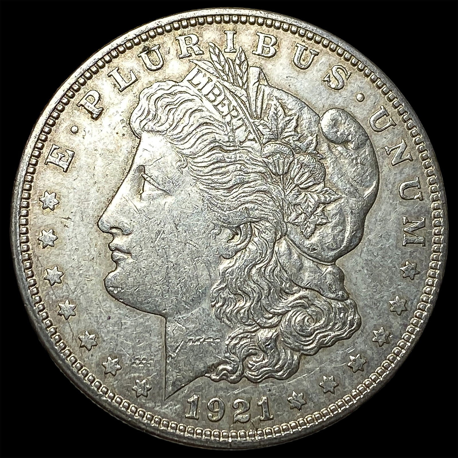 1921 Silver Morgan Dollar NEARLY UNCIRCULATED: 1921 Silver Morgan Dollar NEARLY UNCIRCULATED