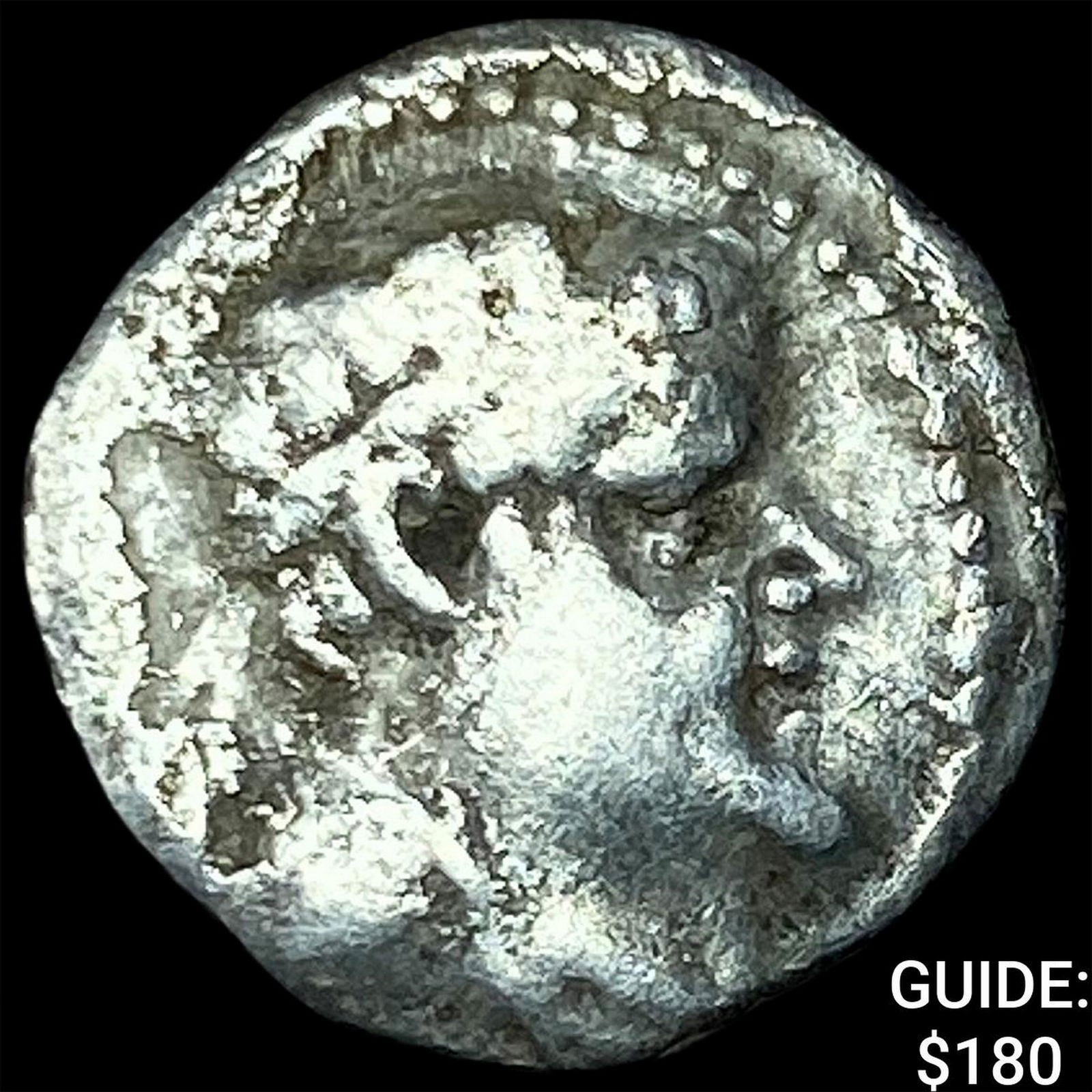 Greco-Bactria Eucratides I 171-145 BC Silver Obol NEARLY UNCIRCULATED: Greco-Bactria Eucratides I 171-145 BC Silver Obol NEARLY UNCIRCULATED
