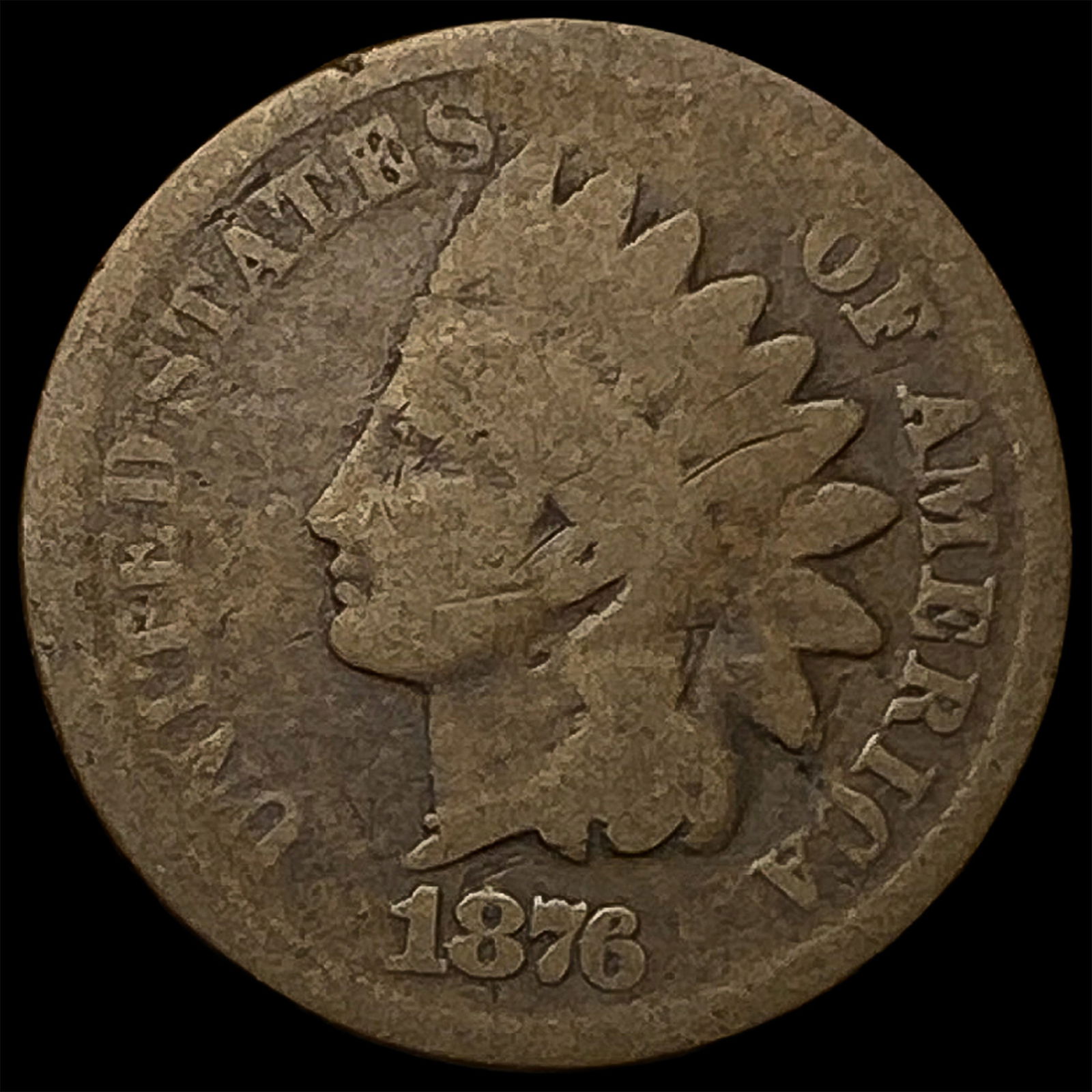 1876 Indian Head Cent NICELY CIRCULATED: 1876 Indian Head Cent NICELY CIRCULATED