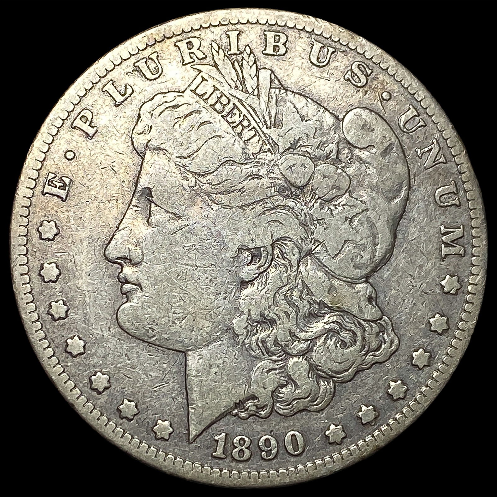 1890-S Silver Morgan Dollar NICELY CIRCULATED: 1890-S Silver Morgan Dollar NICELY CIRCULATED
