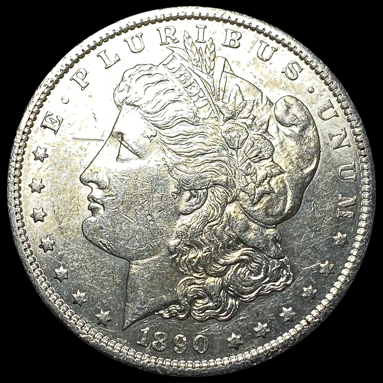 1890-S Morgan Silver Dollar CHOICE AU: 1890-S Morgan Silver Dollar CHOICE AU