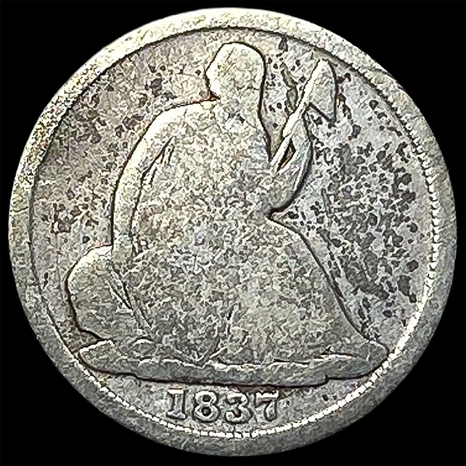 1837 Mexico Silver 1/2 Real Zacatecas Mint NICELY CIRCULATED: 1837 Mexico Silver 1/2 Real Zacatecas Mint NICELY CIRCULATED